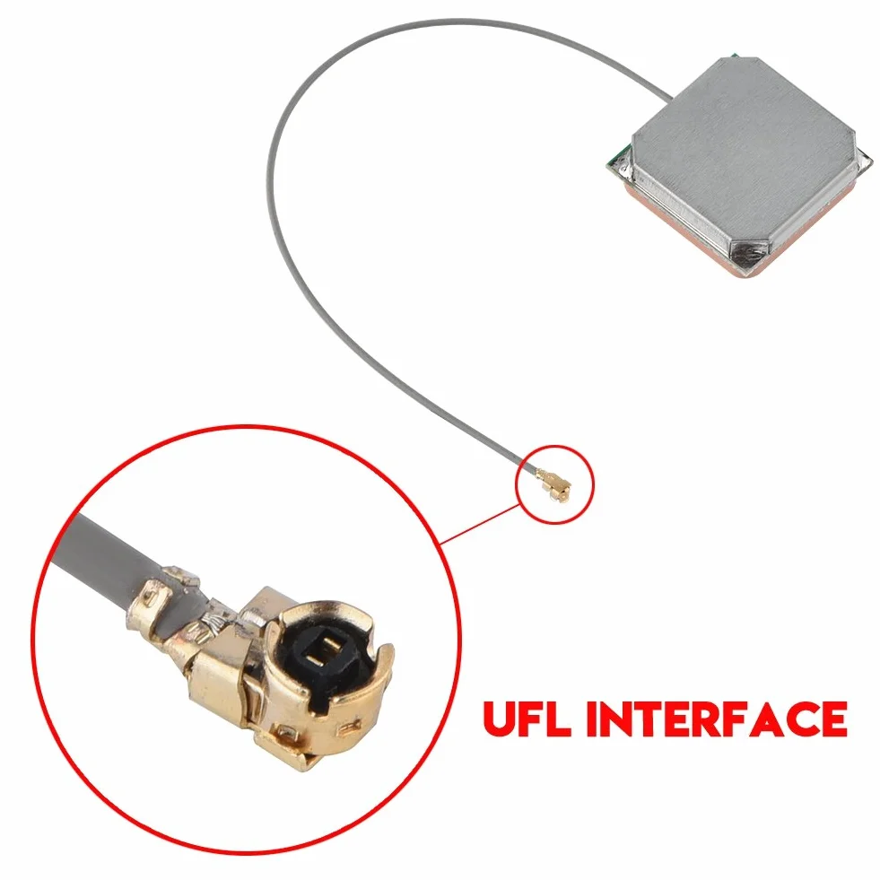 Antena GPS UFL, Bewinner Wysokiej jakości ceramiczna antena GPS z interfejsem UFL do GPS, wzmocnienie 28 dB, Ceramiczna antena GPS super trwałość i odporność na ciśnienie