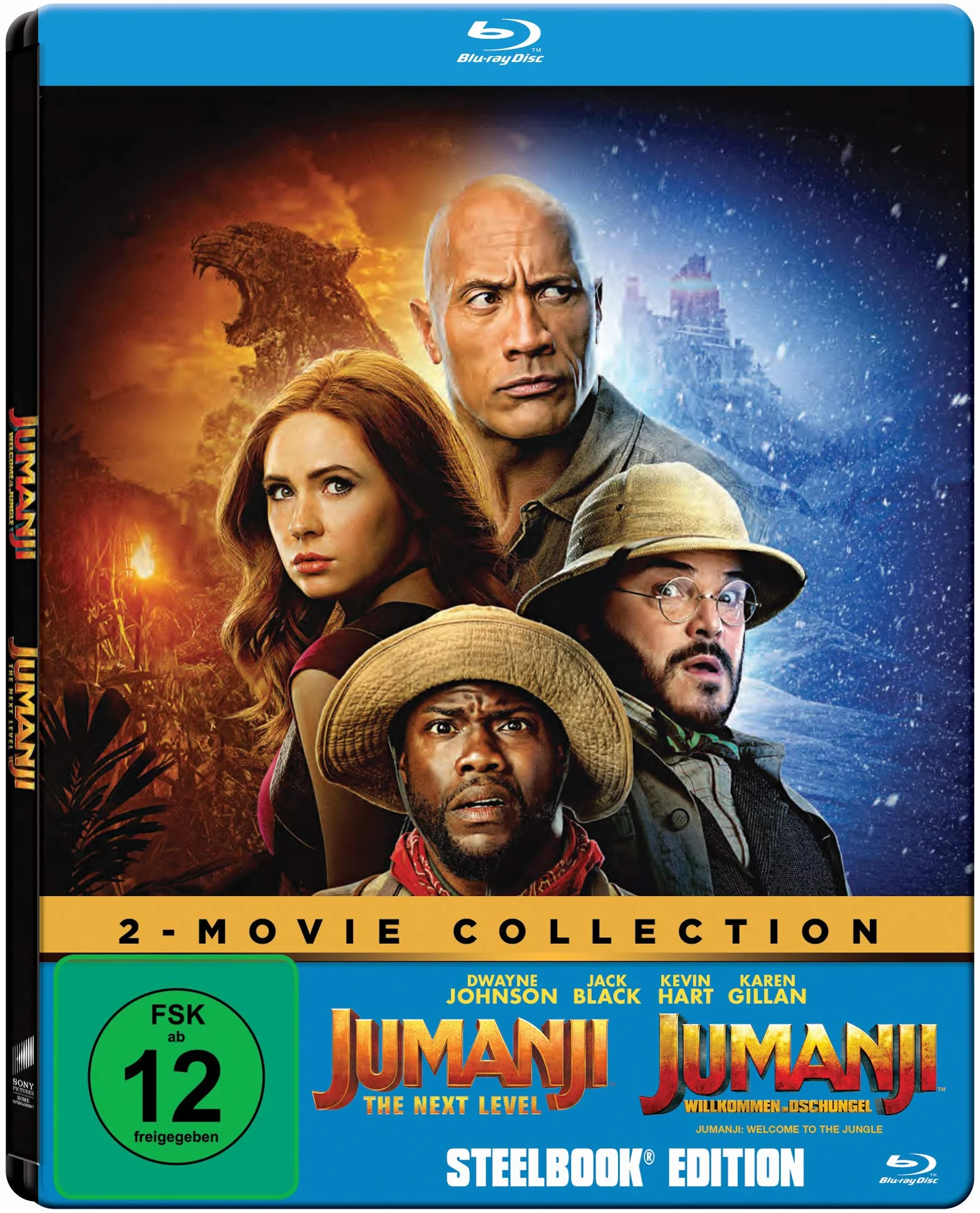 Jumanji: The Next Level / Jumanji: Willkommen im Dschungel (Exklusiv bei Amazon.de) - Steelbook Blu-ray
