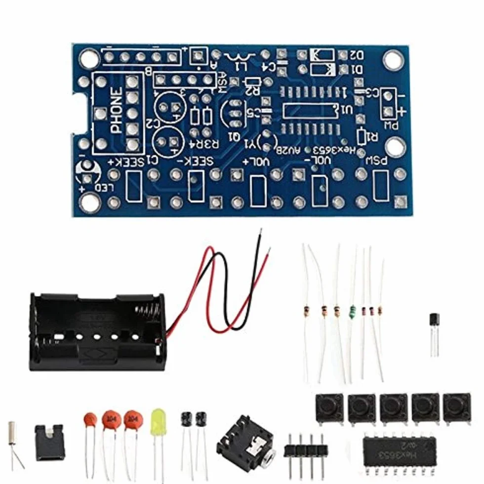 DollaTek Bezprzewodowy modu? odbiornika radiowego stereo FM 76 MHz-108 MHz PCB DIY zestawy elektroniczne