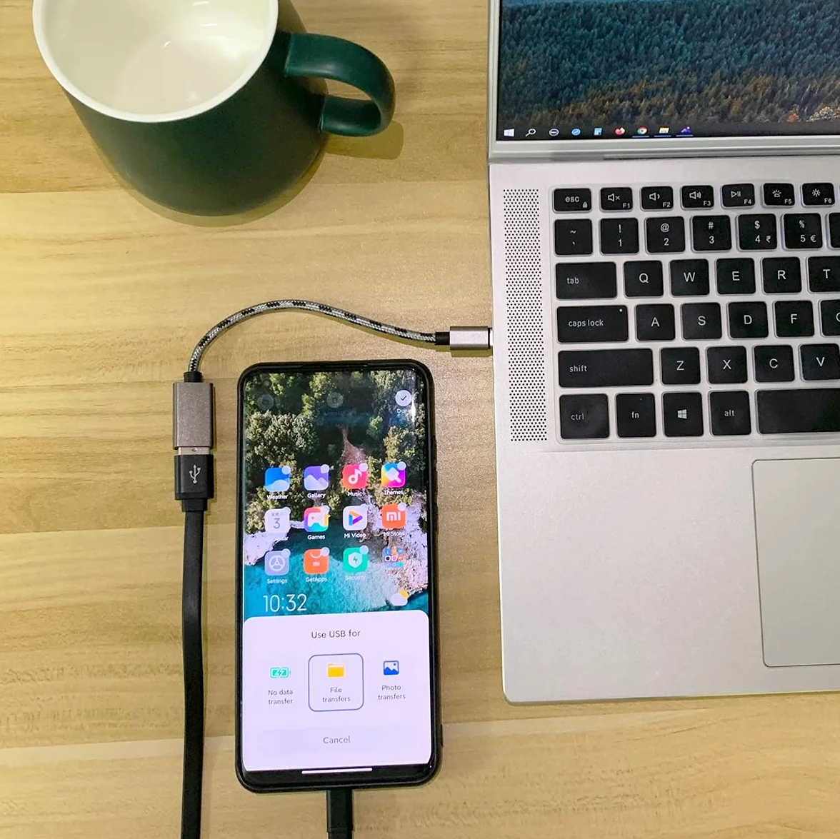 Adapter USB C na USB (4 Sztuki), USB-C męski na USB-A żeński, Adapter OTG Kompatybilny z MacBook, iPhone 17/16/15, iPad, Samsung Galaxy S25 S24 S23 A56 A36 A16 A15, Smartfon, Tablet, Laptop (Szary)