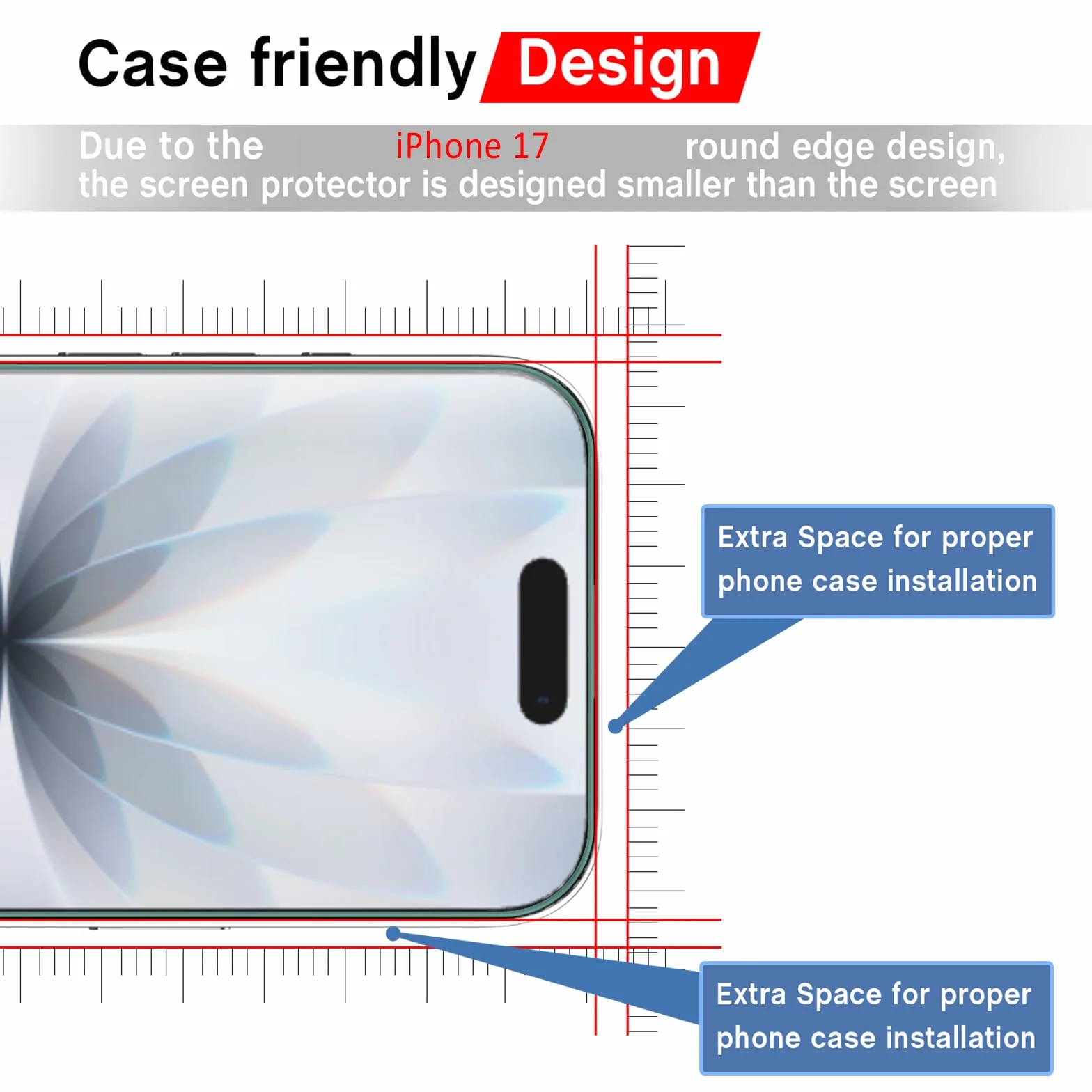 AOKUMA Folia ochronna do iPhone 17/17 Pro, szkło pancerne, 2 sztuki, szkło kompatybilne z iPhone 17/17 Pro, folia szklana premium o twardości 9H, odporna na zarysowania, odpryski, olej, pęcherzyki