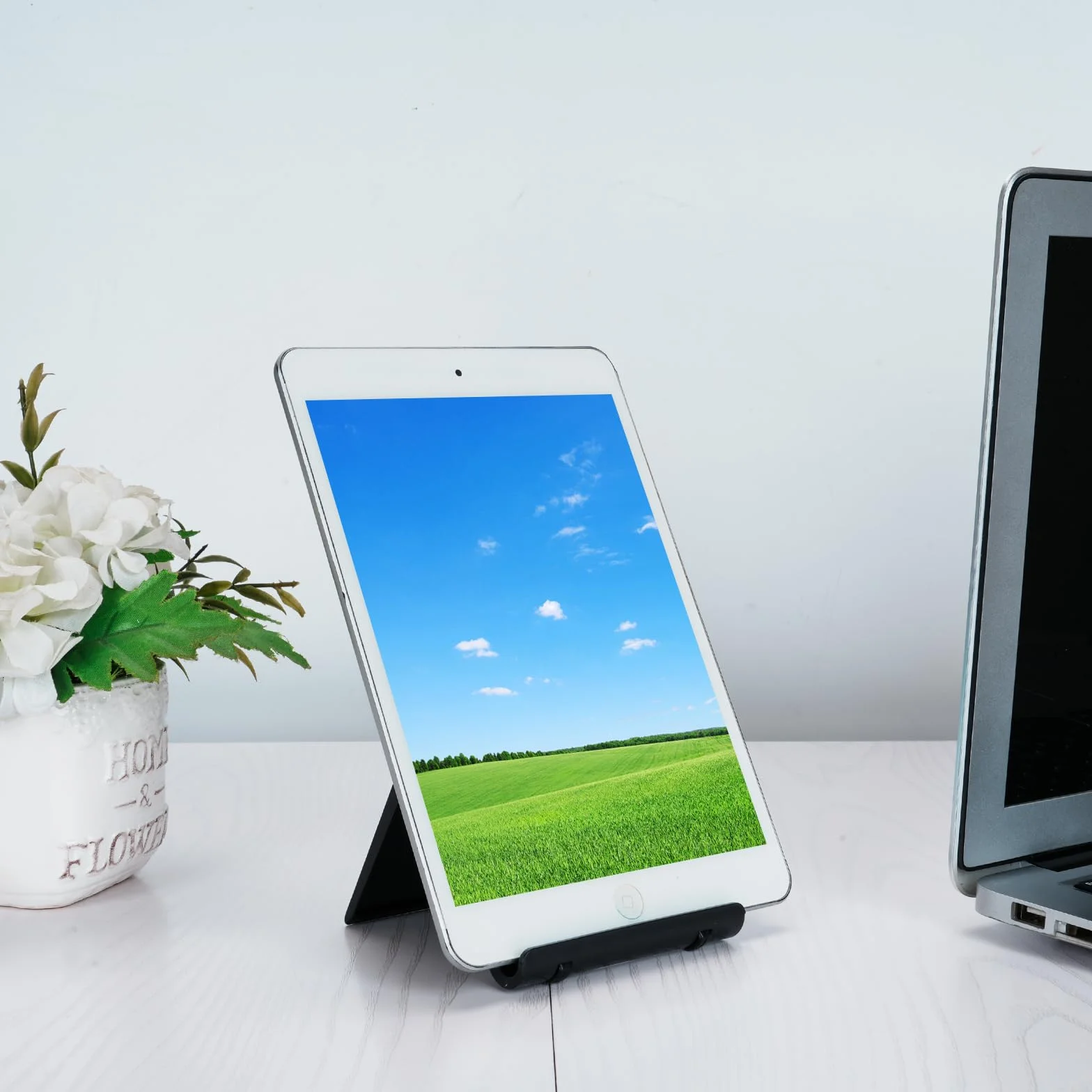 PREMIUM uchwyt na telefon komórkowy składany regulowany stojak na stół biurko kompatybilny iPhone iPad Samsung