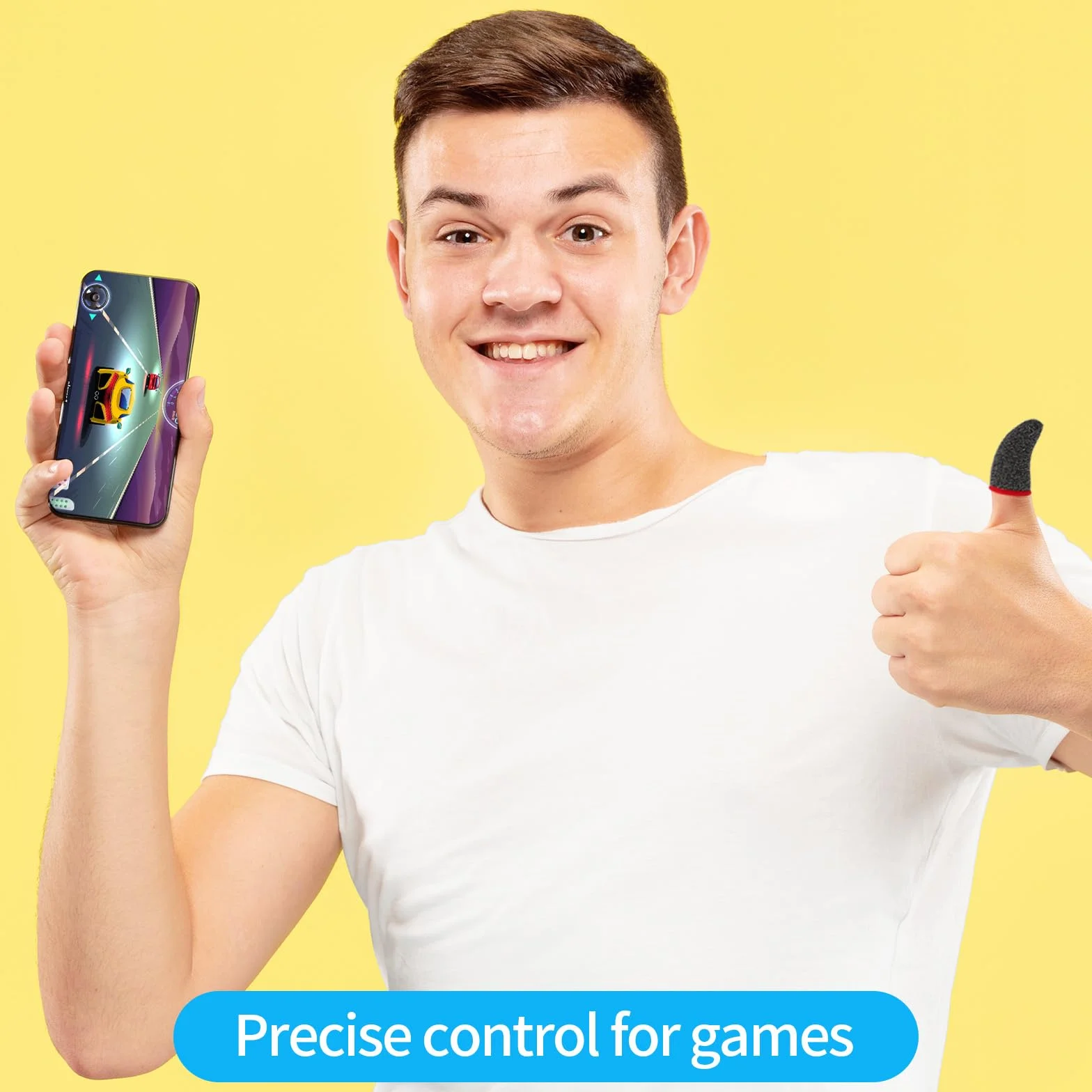Ouligay 30 szt. rękawów na palce do gier, oddychające rękawiczki na palec do gier, rękawy na kciuki, pokrowce na palce, pokrowce na palce, Dedales para Dedos Gamer, do gier na telefon komórkowy
