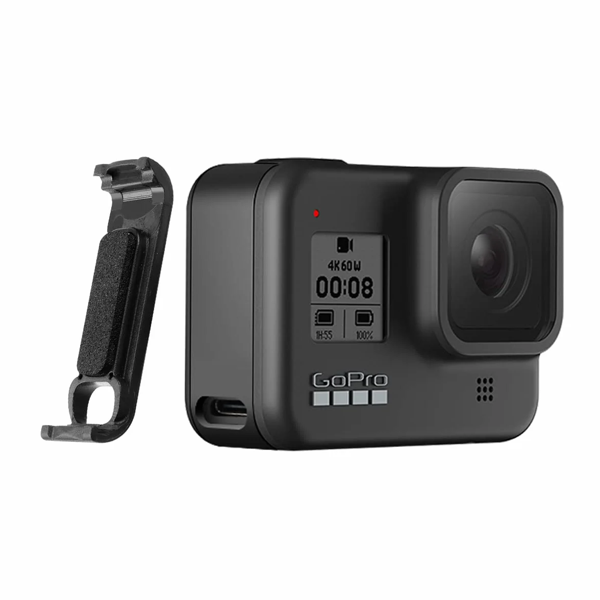 WANGCL Osłona baterii do GoPro 8 Odłączana pokrywa z portem USB-C