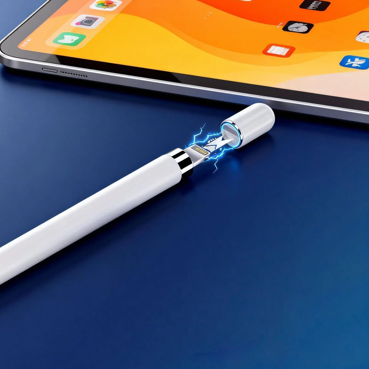 Magnetyczna nasadka zamienna i adapter do ładowania zestaw do Apple Pencil, silikonowa nasadka ochronna z adapterem Tether, kompatybilna z iPad Pencil 1. generacji