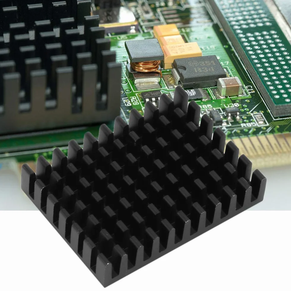 FTVOGUE 5 sztuk P40 x 8 x 30-B aluminiowe żebra radiatorowe radiator moduł radiatora do CPU elektroniczna płytka obwodu drukowanego chip 40 x 8 x 30 mm