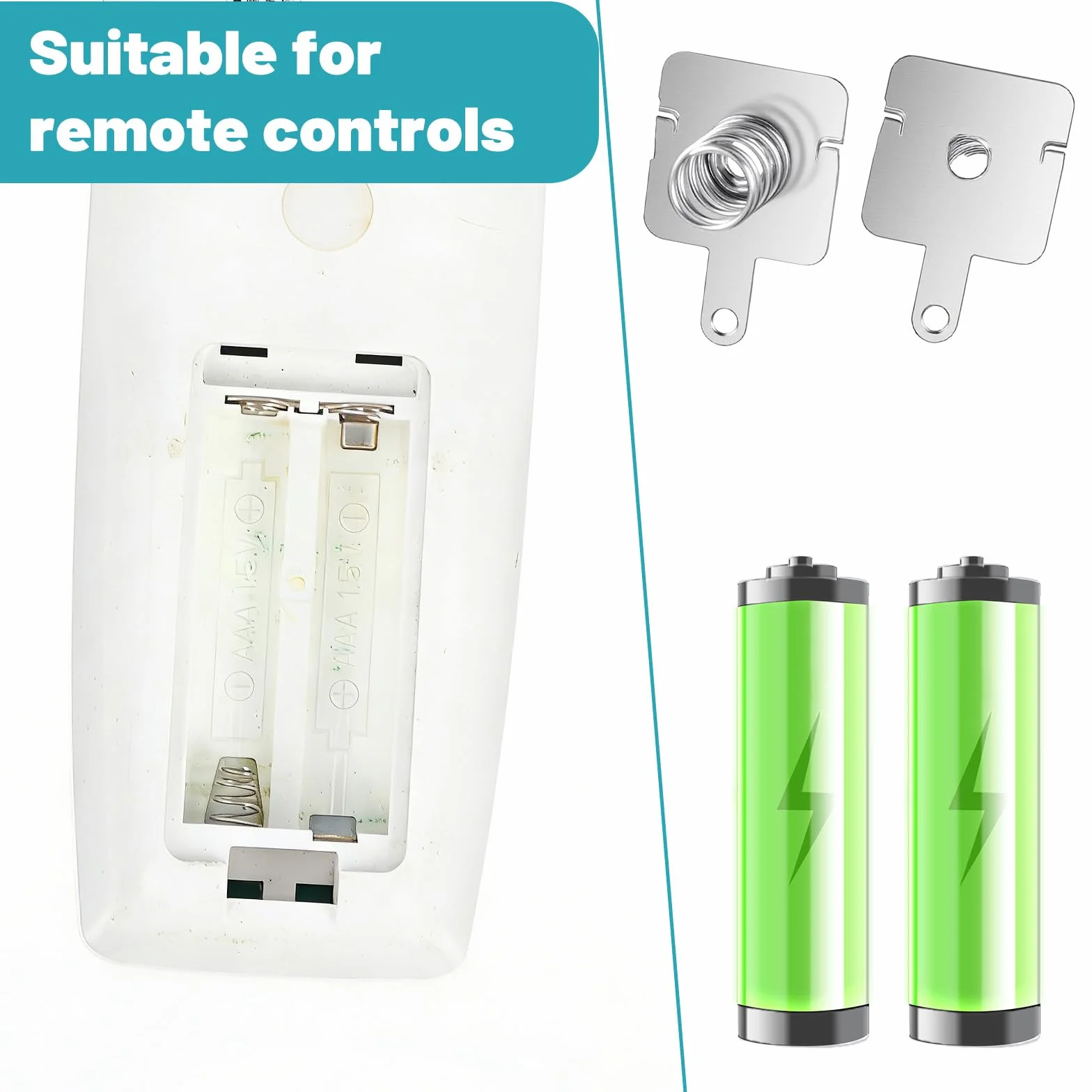 Styki sprężynowe do akumulatora 26 mm x 12 mm płytki kontaktowe baterii AA