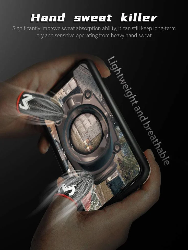 WitBicg Finger Sleeve rękawiczki do gier PUBG antypotowe jedwabiste