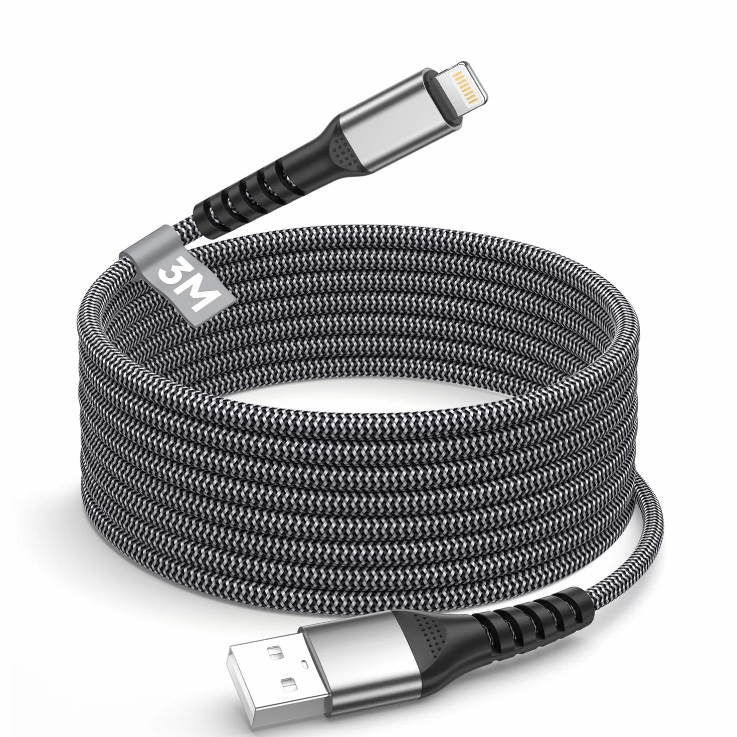 BLITEZZ Kabel Lightning MFi 3M Długi Przewód USB Szybkie Ładowanie do iPhone 14 13 12 11 Pro Max Mini X 8 7 6 6s Plus 5 SE