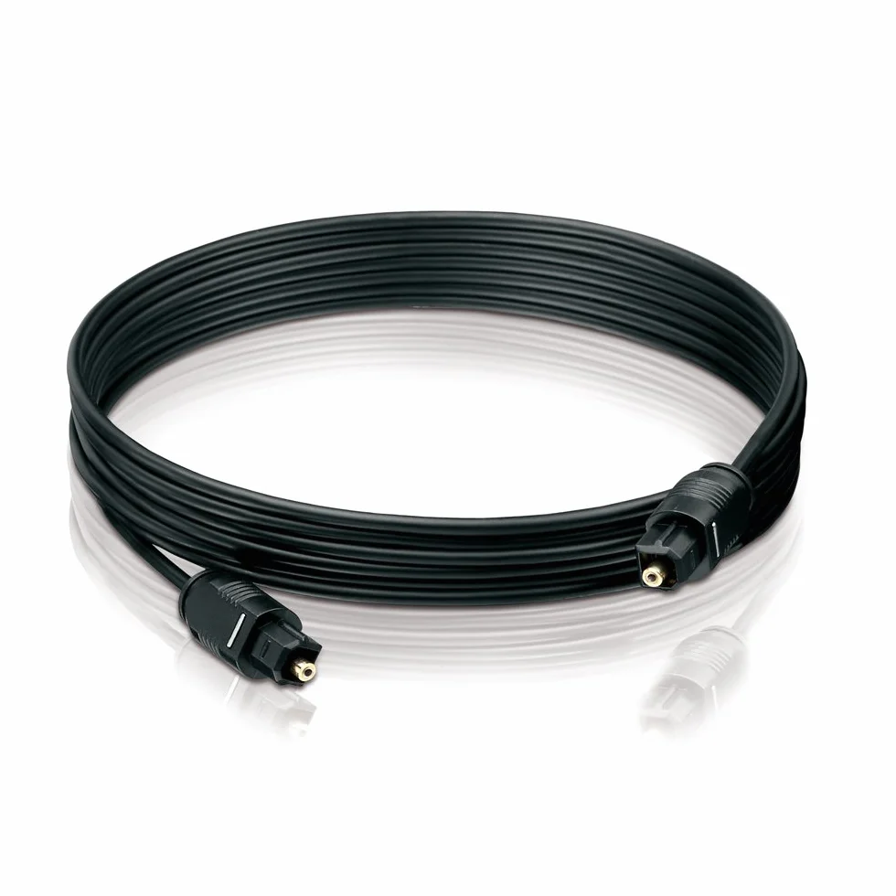 HDSupply TC010-030 Toslink S/PDIF kabel audio, optyczny światłowodowy, wtyczka wtykowa, Ø 2,2 mm, 3,00 m, czarny