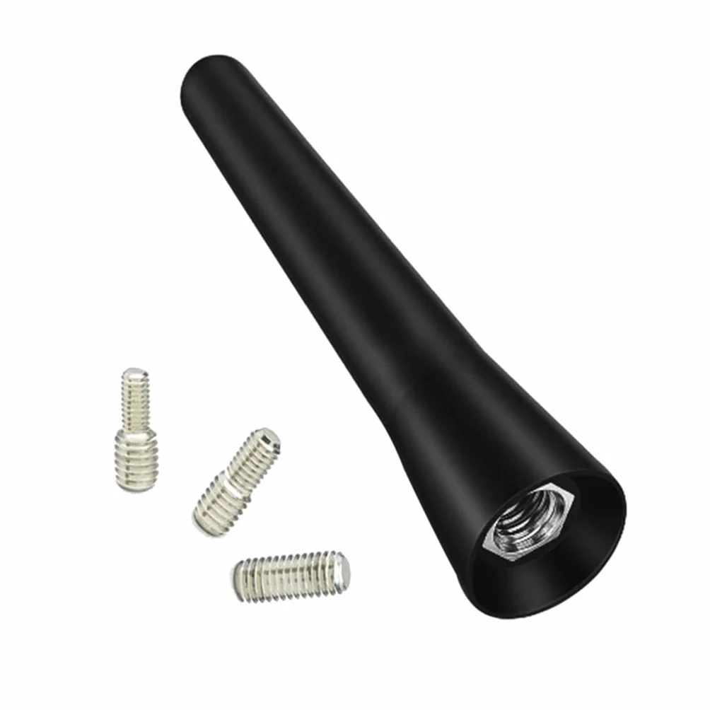 Krótka antena samochodowa 6,5 cm - uniwersalna antena radiowa AM/FM, łatwa wymiana, kompatybilna ze wszystkimi markami, szybka instalacja bez narzędzi, kompaktowa konstrukcja i aerodynamika
