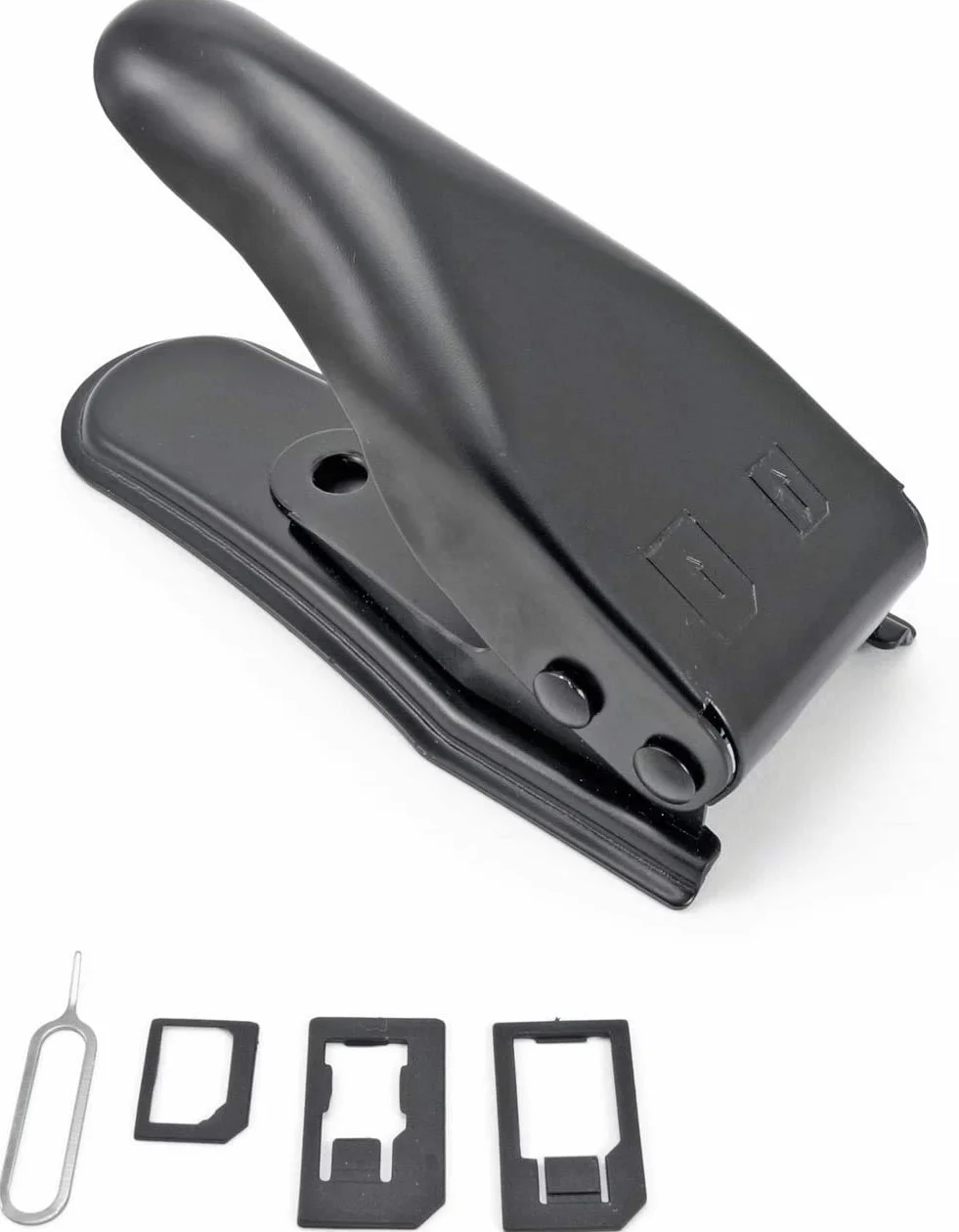 Incutex Dual SIM przecinak do kart do telefonu komórkowego, smartfona i tabletu, czarny