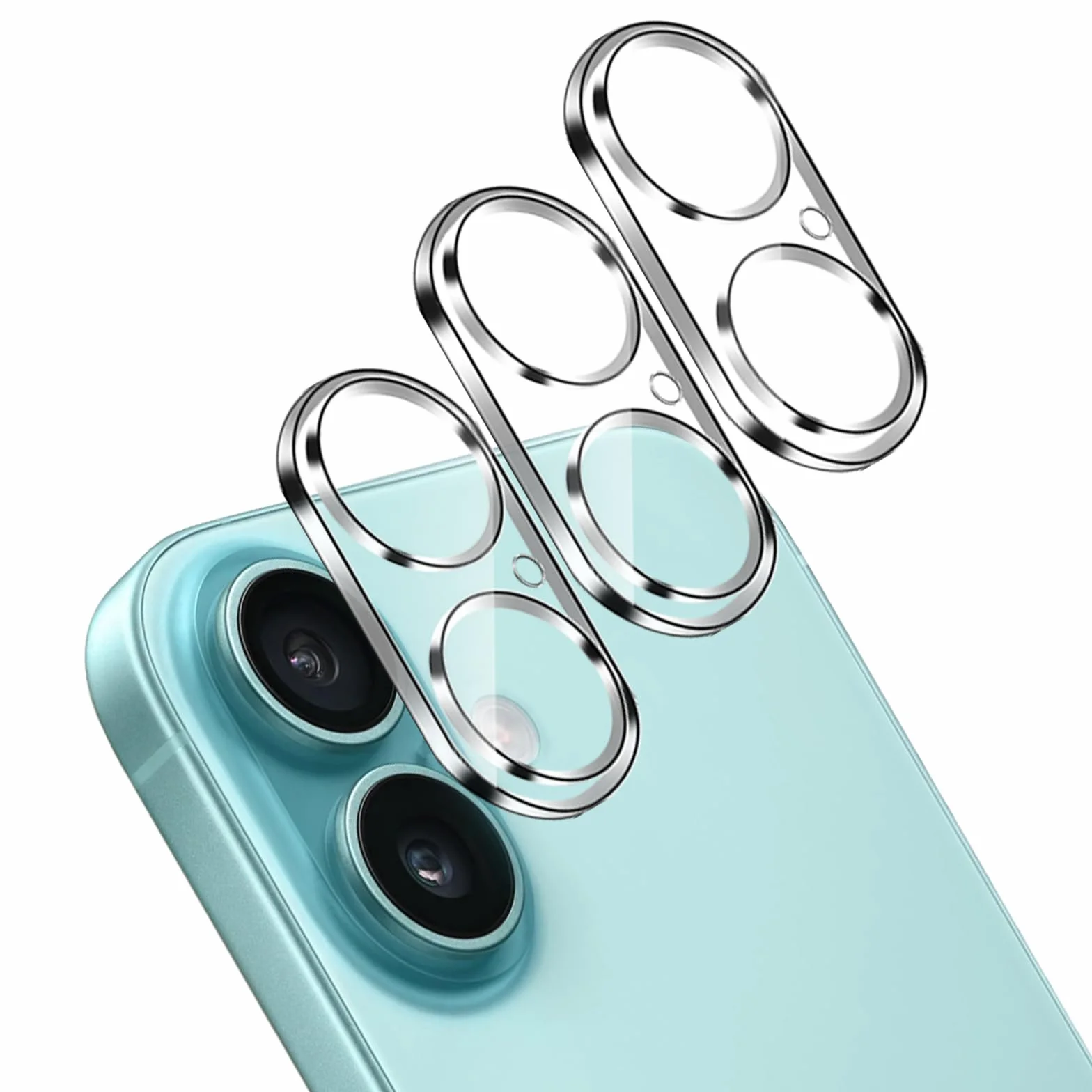 QULLOO Ochrona aparatu do iPhone 17 ze szkła hartowanego, 3 sztuki folii ochronnej na aparat twardość 9H szkło ochronne HD przezroczysta folia na obiektyw chroniąca przed zarysowaniami ochrona aparatu