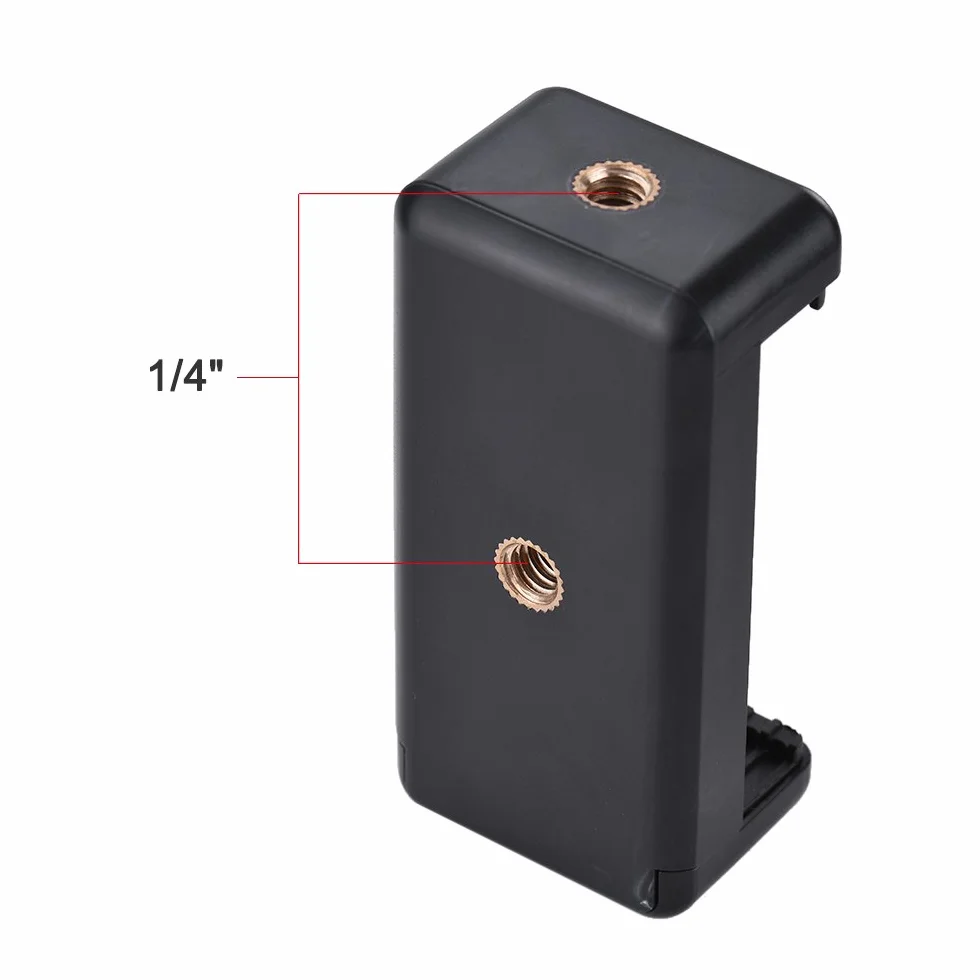 Andoer Regulowany Uchwyt Telefonu Klip Montaż z 1/4" Otwór Śruba do Statywu iPhone Samsung