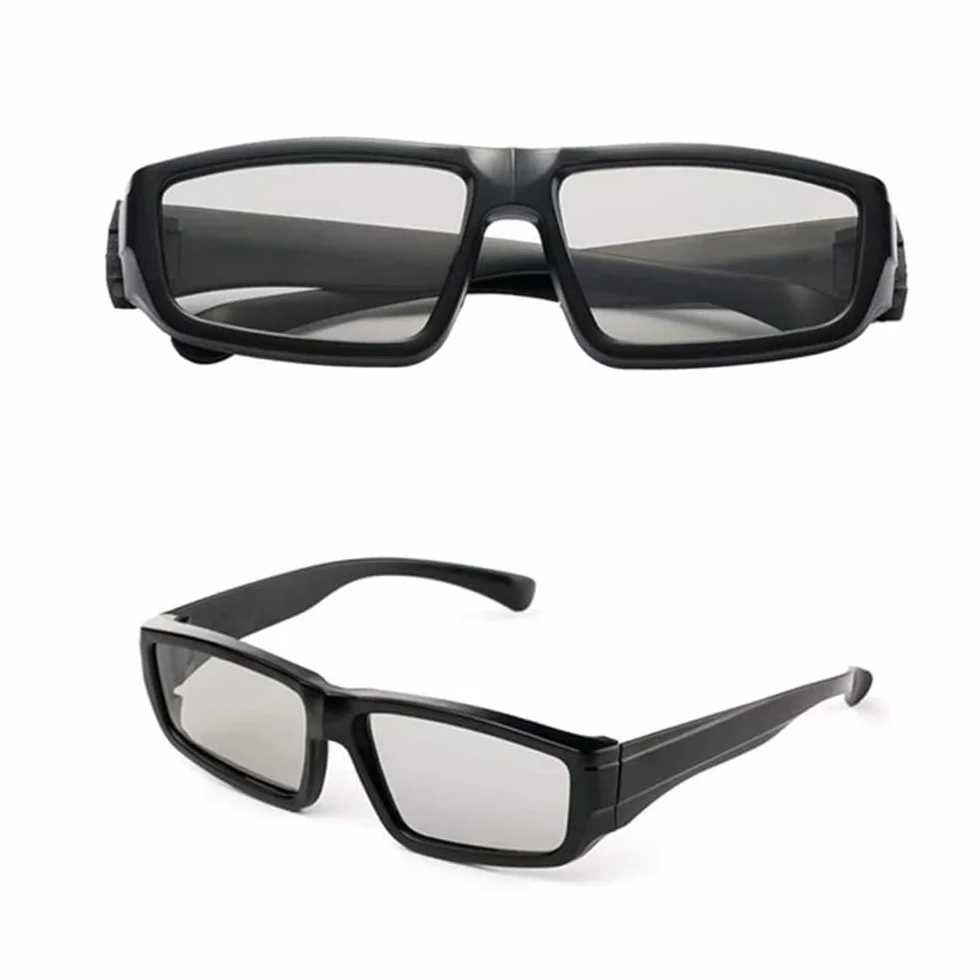 Okulary 3D, uniwersalne, pasywne okulary 3D, czarne, kompatybilne z Cinema 3D, LG, Philips, Panasonic itp.