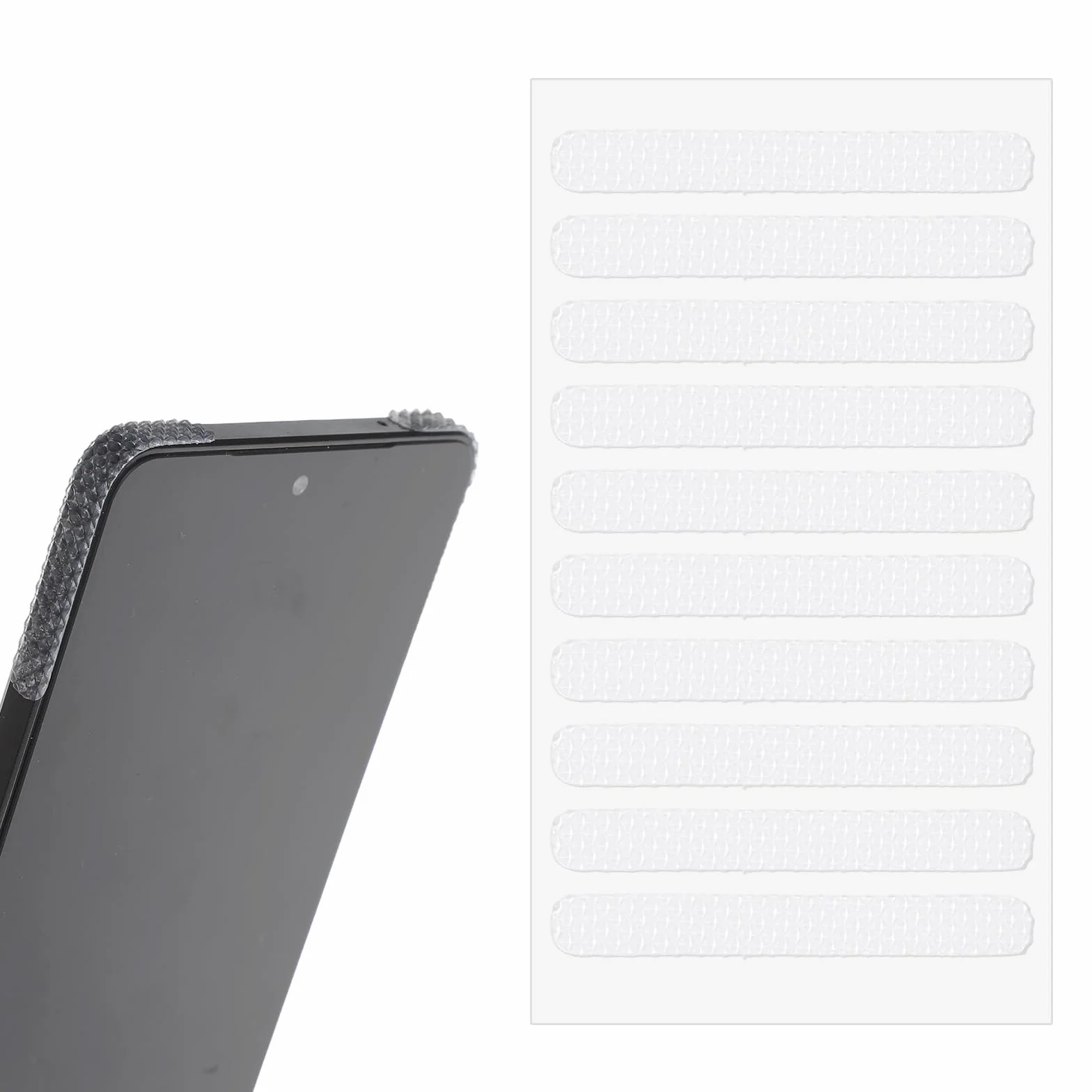 20 sztuk pasków na telefon komórkowy, antypoślizgowe naklejki boczne, przezroczyste, gumowe paski, wodoodporne, samoprzylepne naklejki na zderzak, na etui na telefon, biurko, mysz, do biura, 20 szt