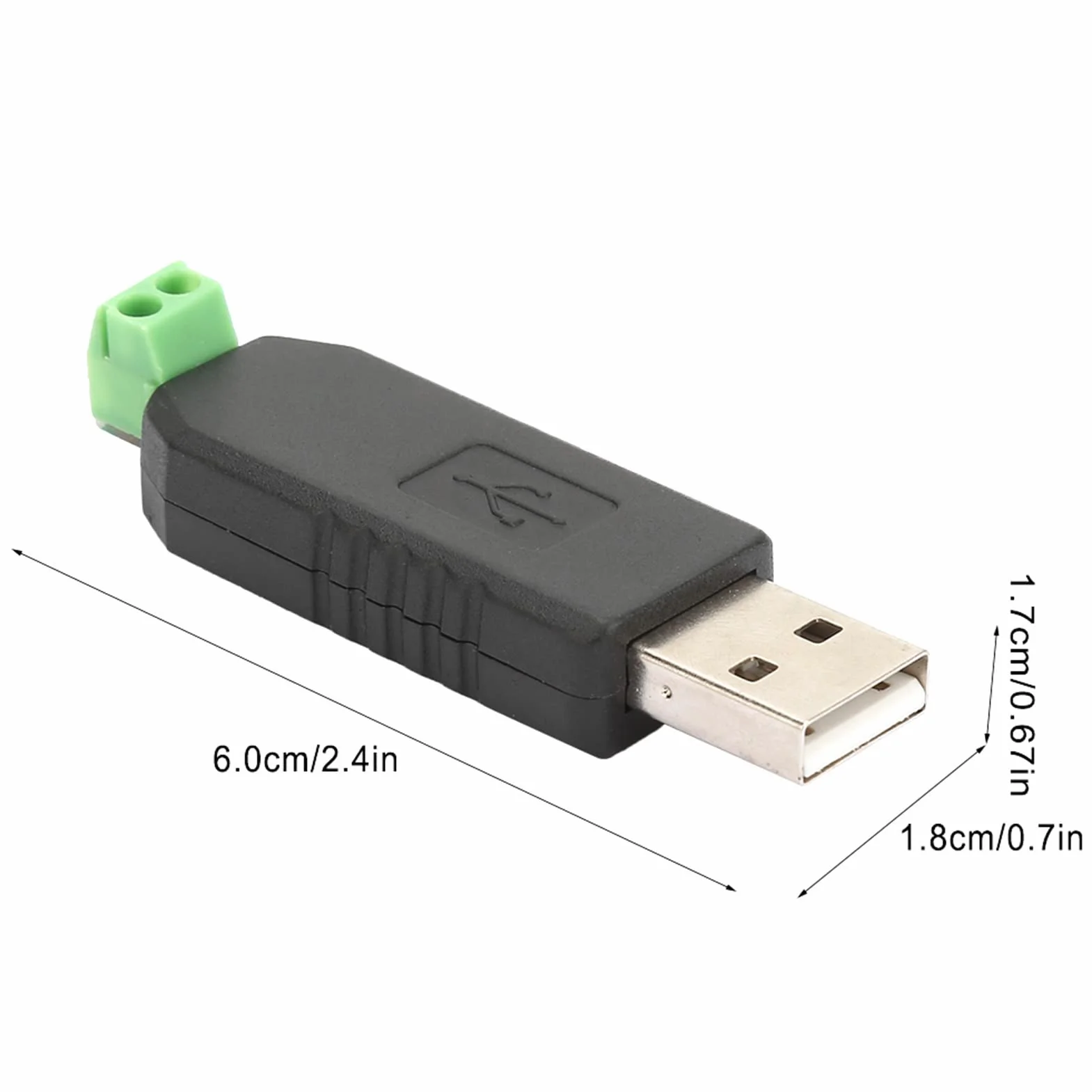 Adapter Konwertera USB na RS485 RS485 na USB na Rs485 Moduł Konwertera Modbus 2 Szt. CH340 dla Win8/Win7/Linux/XP/Vista