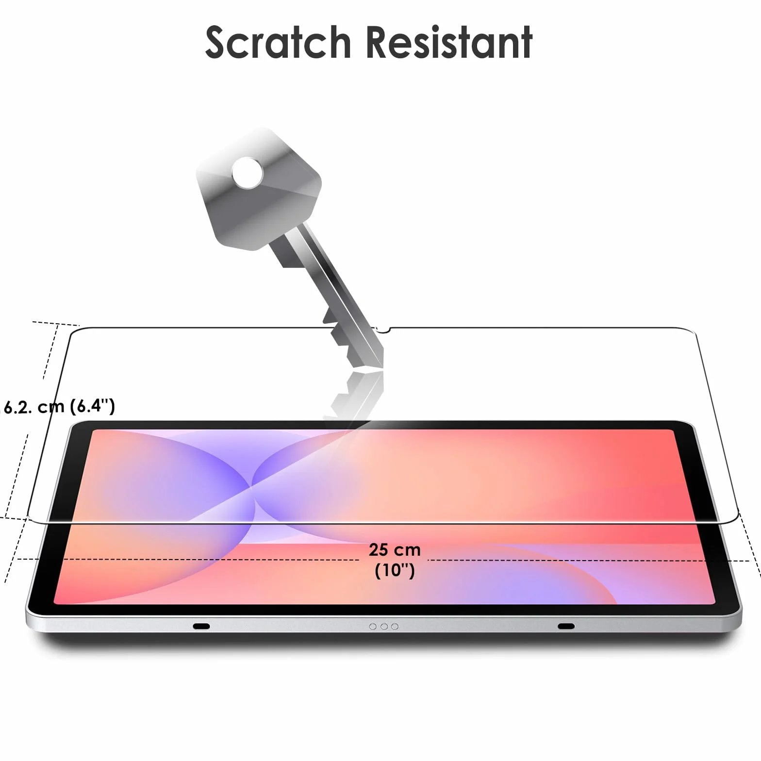 WD&CD 2 sztuki kompatybilny z Samsung Galaxy Tab S10 Lite 10.9/S10 FE /S9 FE/S9/S8 inch, szkło hartowane wysokiej rozdzielczości kompatybilne z Doogee Tab A9/A9Pro 10,1 cala