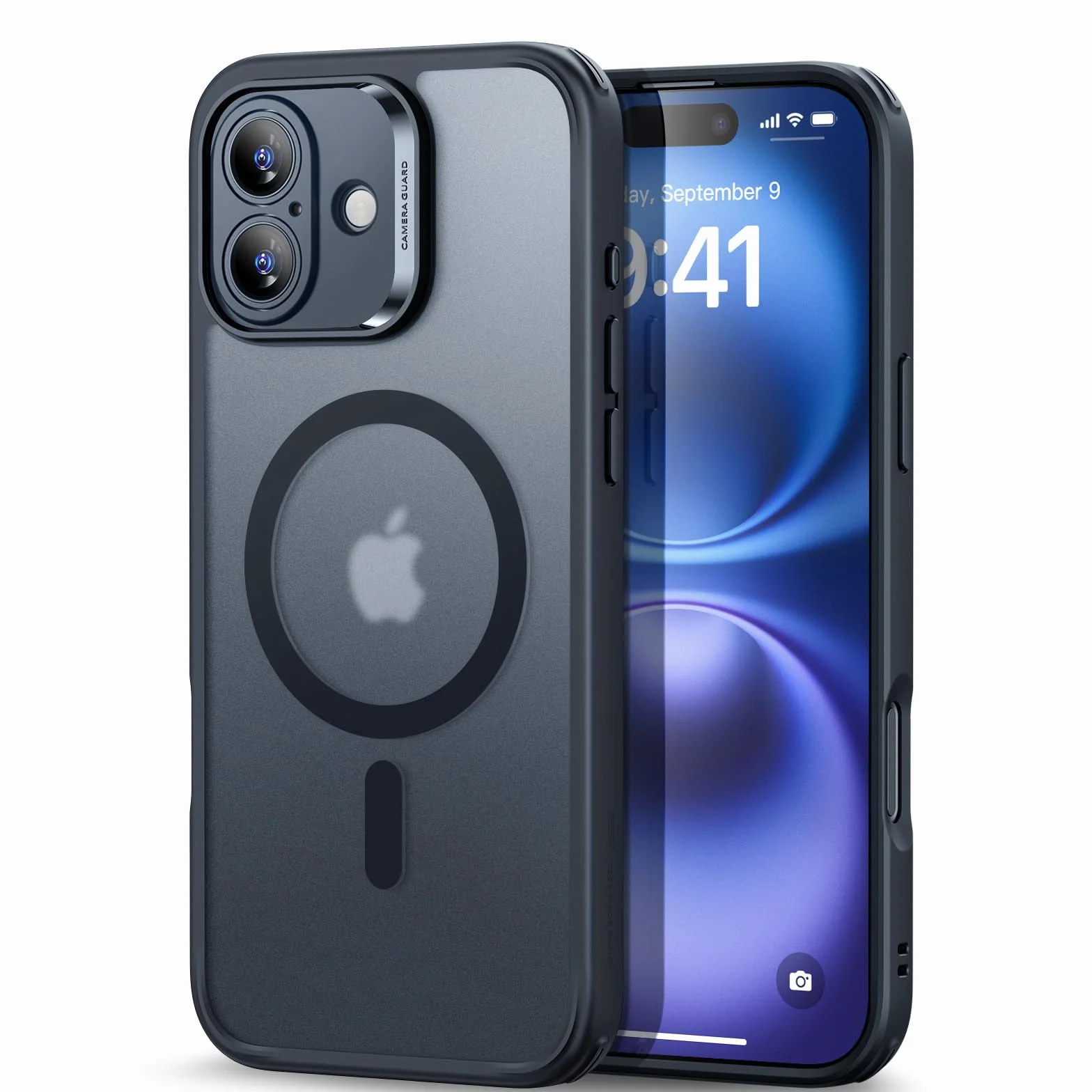 ESR Etui do iPhone’a 16, półprzezroczyste, matowe, kompatybilne z MagSafe, ochrona klasy wojskowej, seria klasyczna, matowa czerń
