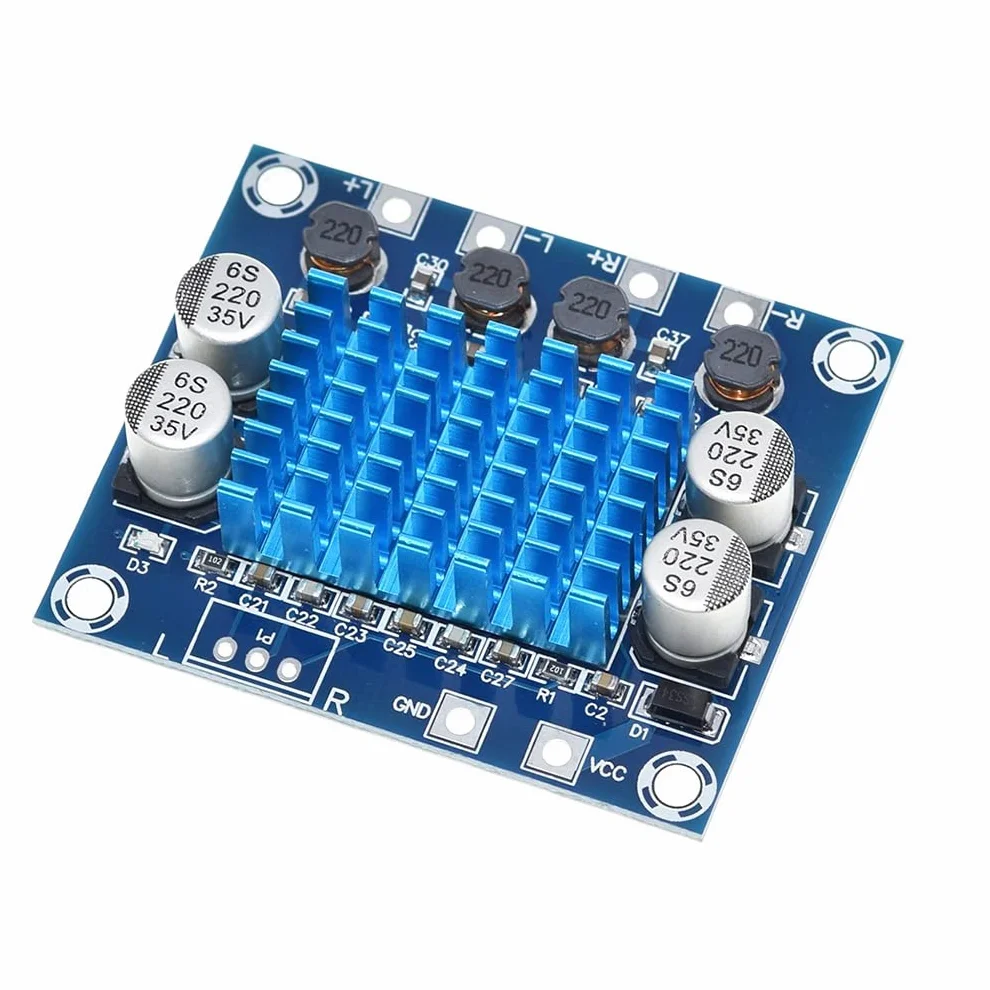 Hailege 2 szt. TPA3110 Digital Stereo Audio Amplifier Board 30 W + 30 W AMP Board 2.0-kanałowy wzmacniacz DC 8-26 V 3 A XH-A232