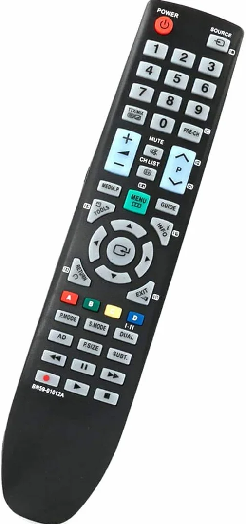 VINABTY BN59-01012A Zamiennik pilota do Samsung TV B1930HD B2030HD B2230HD B2230HD-LS22PTDSF/EN B2330HD B2430HD FX2490HD-LS24F9DSM/EN LA22C360E1M LA22C450E1D PS50 C435 PS50C435A1W PS50C450 LE32C450