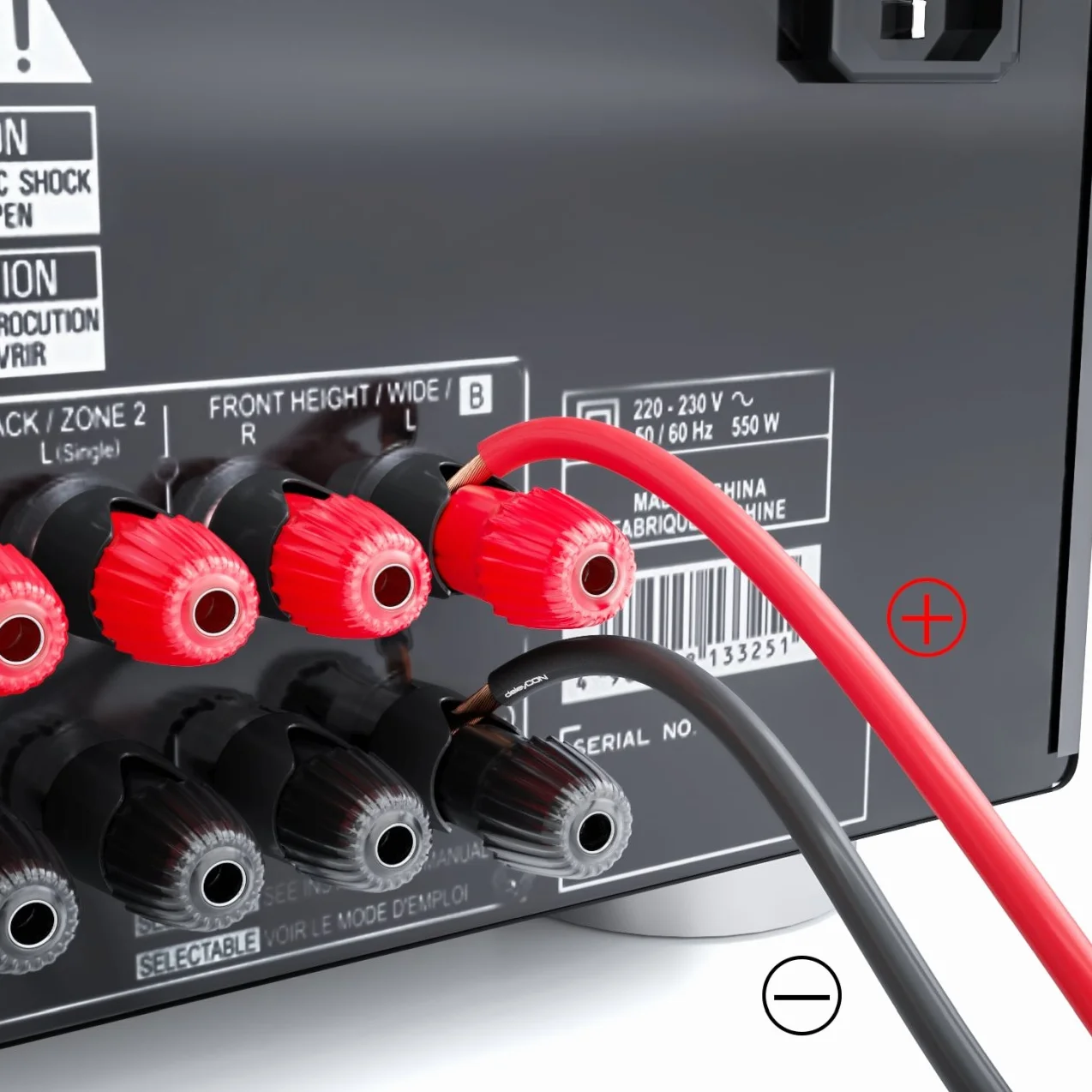 deleyCON 50m Kabel Głośnikowy 2x 4,0mm² Przewód Głośnikowy Aluminium Pokryte Miedzią CCA 2x56x0,30mm Lica Oznaczenie Biegunowości - Czerwony/Czarny