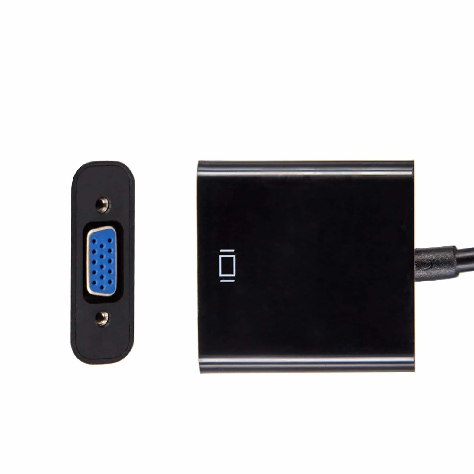 Jsdoin 1080P Active HDTV adapter HDMI na VGA (męski na żeński) konwerter z dźwiękiem do komputera, monitora, projektora, HDTV, Xbox (czarny1)