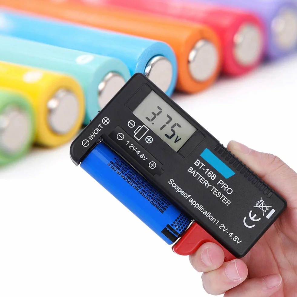 Cyfrowy tester baterii ABS Przenośny kontroler baterii LCD Silna kompatybilność Tester obciążenia baterii do małych baterii Przycisk ogniwa 1,2 V - 4,8 V