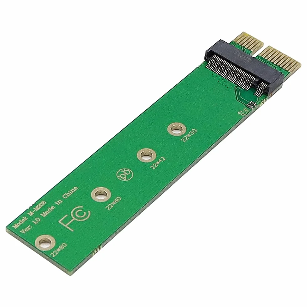 DollaTek Adapter Pcie M.2 Adapter NVME na Pcie x1 obs?uguje cztery rozmiary M.2 SSD 2230/2242/2260/2280