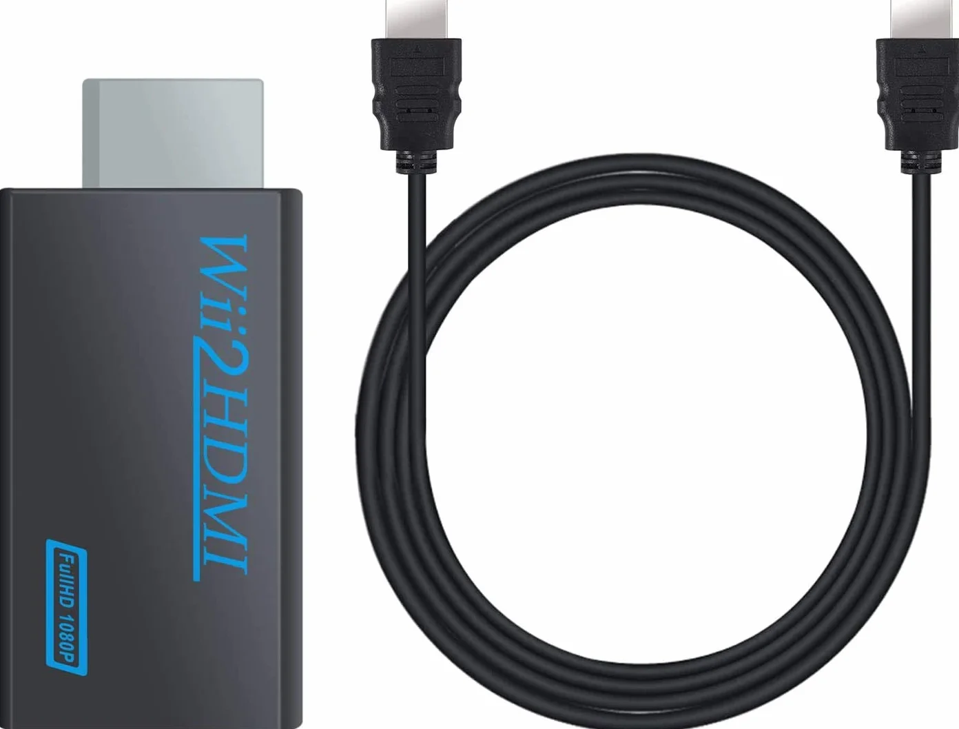 kiorziesk Wii na HDMI Adapter Wii Konwerter HDMI Wii2hdmi 1080p Pal/ntsc Wejście i wyjście wideo i audio 3,5 mm Mario Motion Dance Sport Wii U czujnik