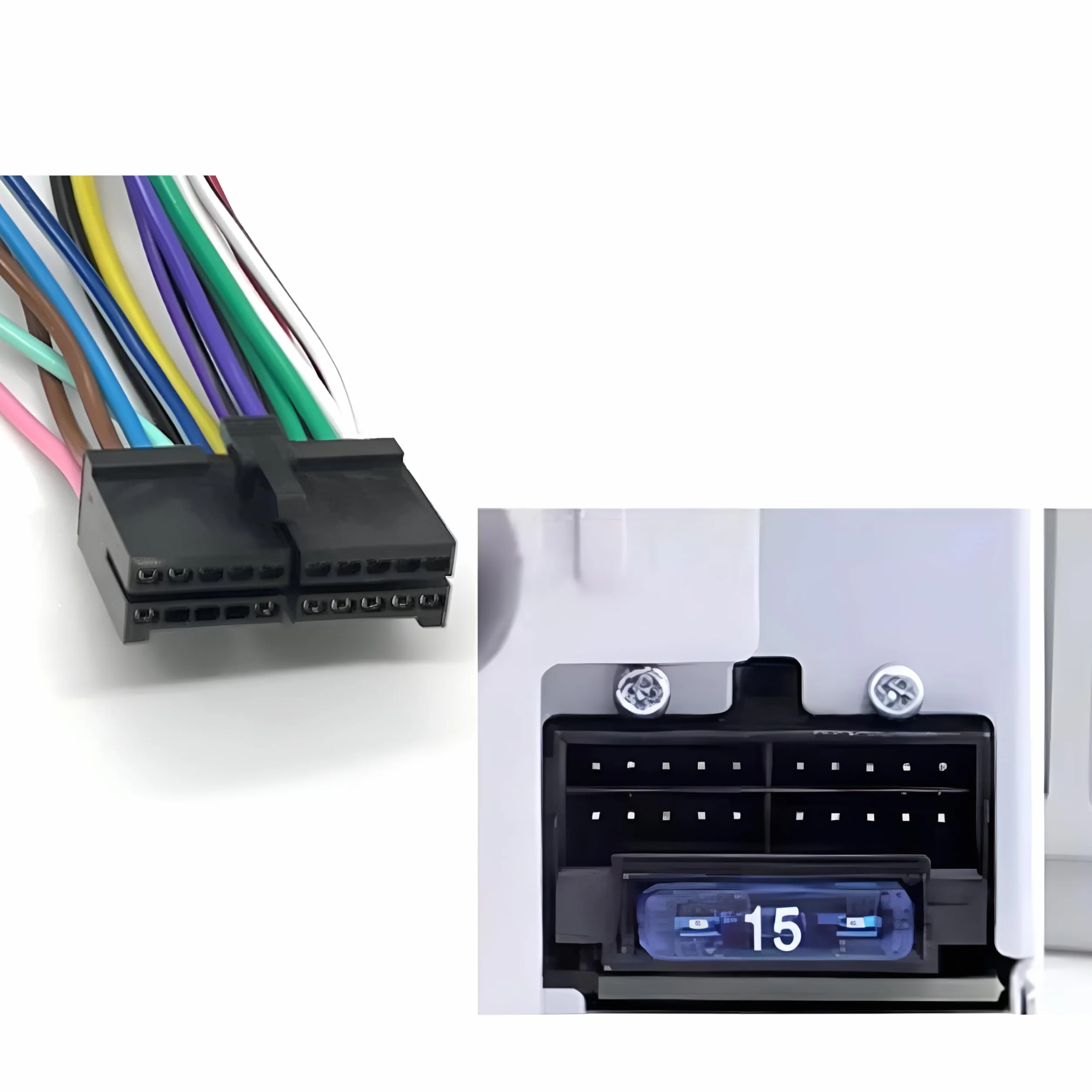 Sound-way - 20-pinowy kabel adaptera ISO do radia Android Car Stereo ISO standardowe gniazdo - C-AND02