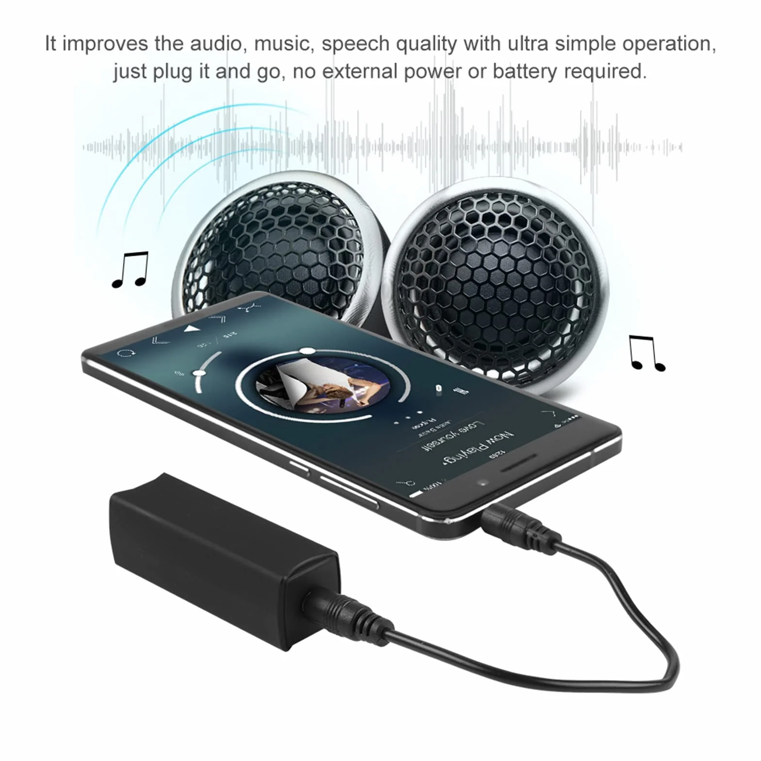 Izolator szumów pętli uziemienia Filtr szumów z przewodem audio 3,5 mm do samochodowych systemów radiowych i domowych systemów audio