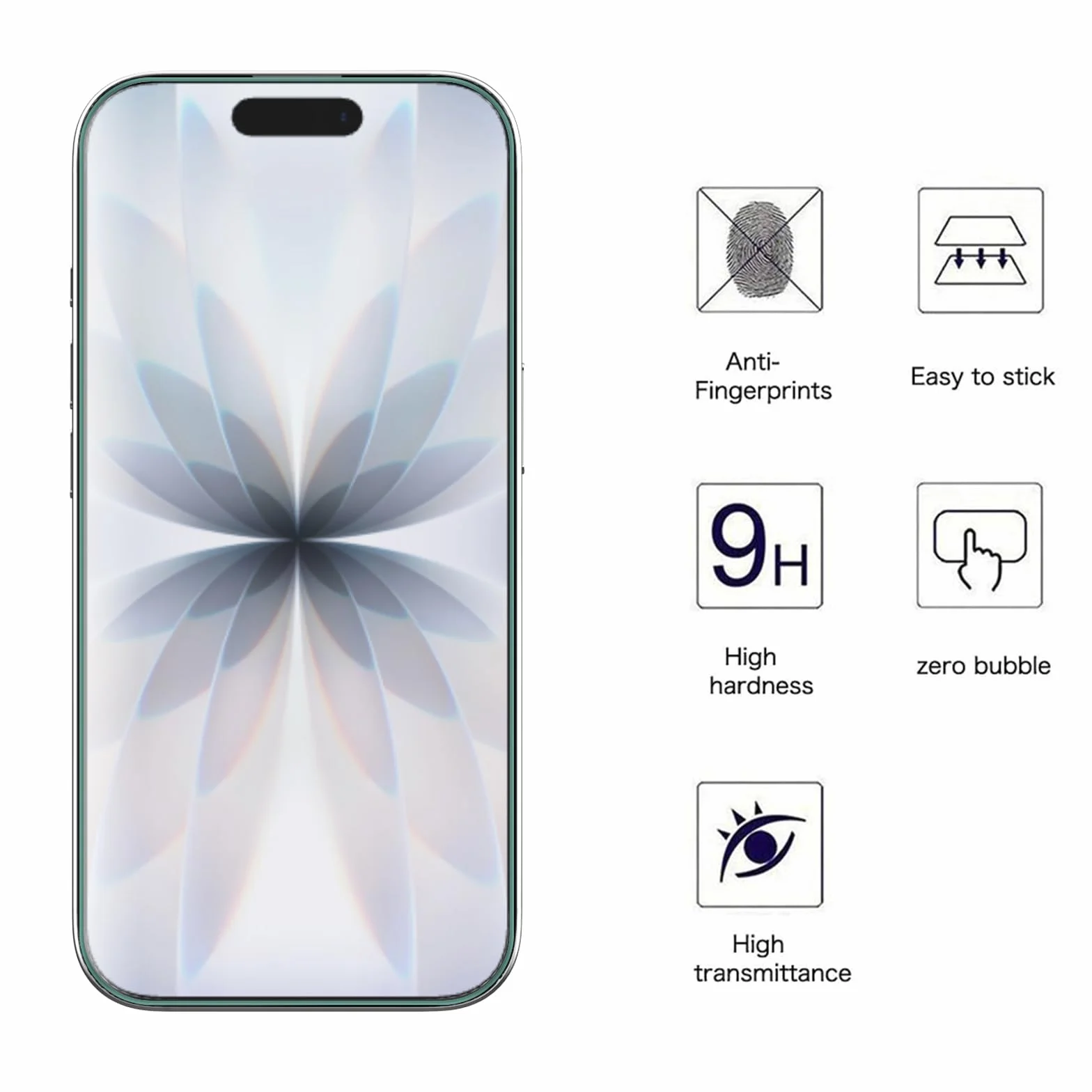 AOKUMA Folia ochronna do iPhone 17/17 Pro, szkło pancerne, 2 sztuki, szkło kompatybilne z iPhone 17/17 Pro, folia szklana premium o twardości 9H, odporna na zarysowania, odpryski, olej, pęcherzyki