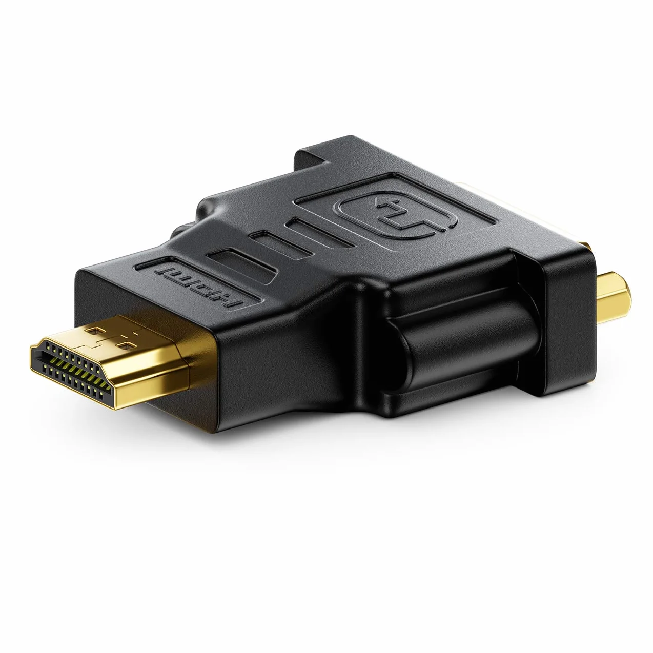 deleyCON Adapter HDMI do DVI - Gniazdo DVI do Wtyczki HDMI 1920x1200 1080p - Czarny