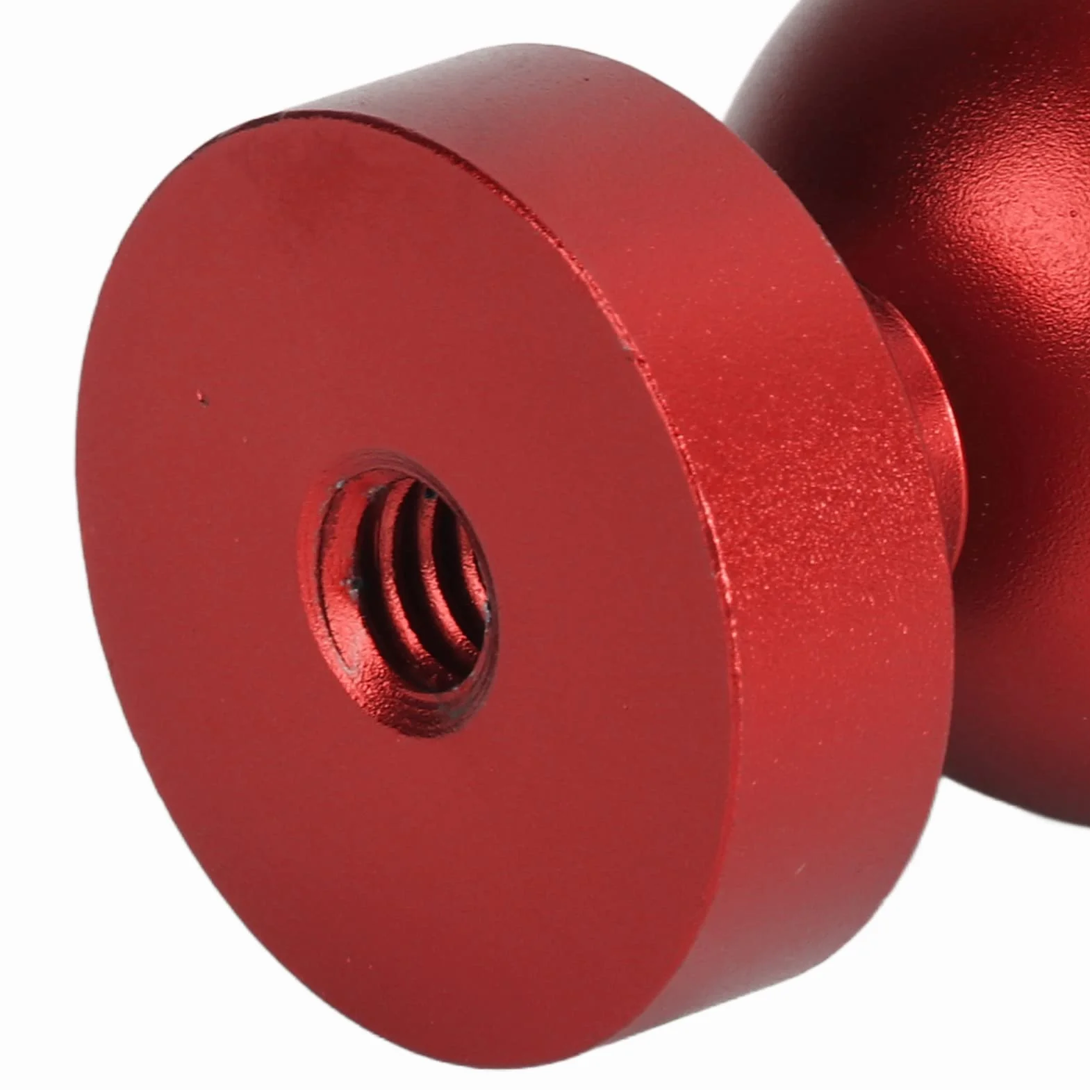Akozon Unterwasser-Kugelarmadapter Tauchlampe Kugelkopf Anodisieren von Harter Beschichtung von Aluminiumlegierungen Kleiner, Leichter, Langlebiger Tauchtaschenlampen-Kugelkopf(rot)