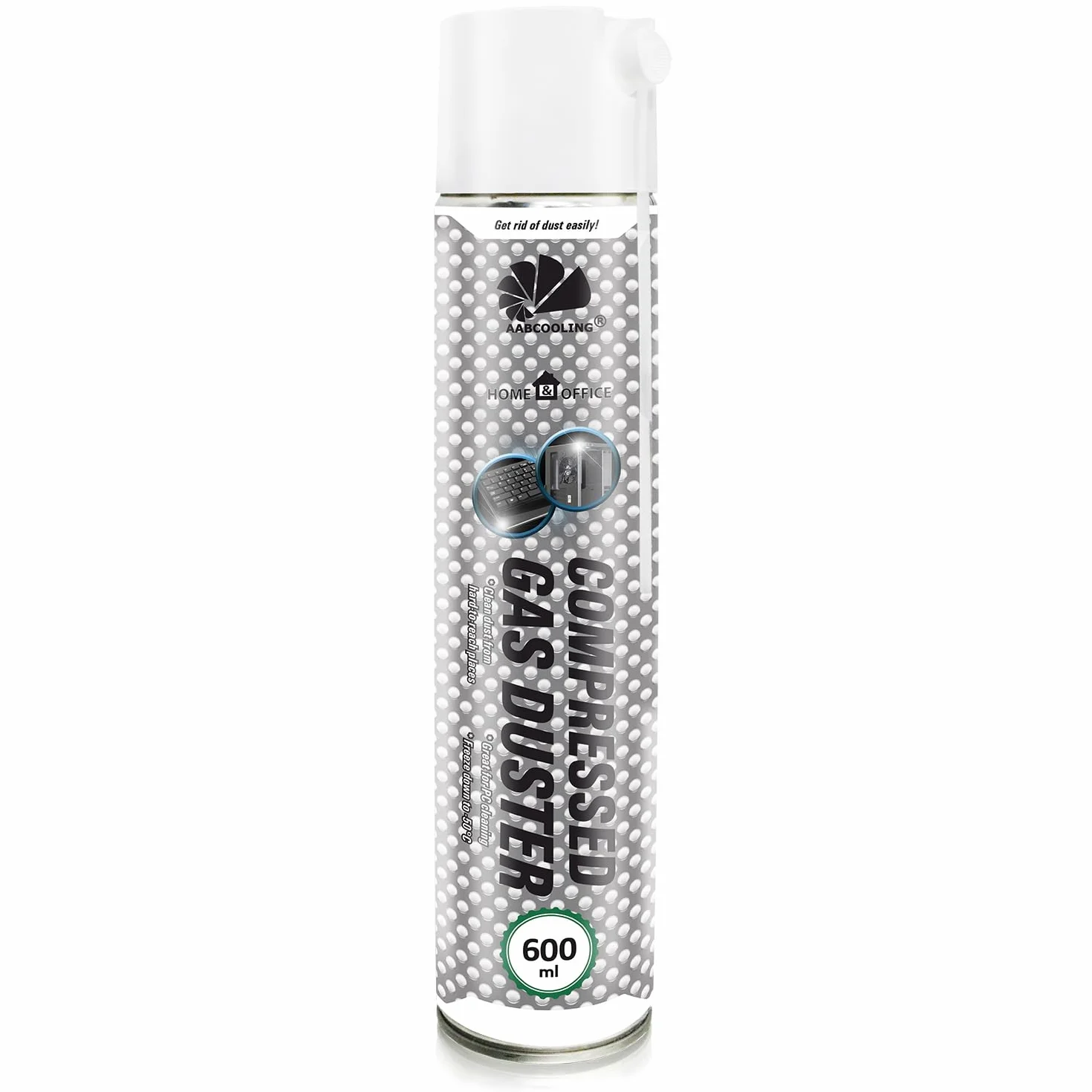 AABCOOLING 1 x 600 ml Sprężone Powietrze - Czyszczenie Aparatów Cyfrowych, Matryc, Klawiatury, Kamer, Optyki, Obiektywów, Lamp, Statywów, Wydmuchiwanie Kurzu, Gruszka, Aerozol Czyszczący, Puszka