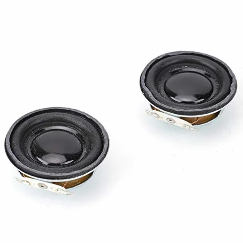 2Psc 3W 4Ω Głośnik Tubowy 4 cm Do Mini Wzmacniacza, Okrągły Głośnik Audio Stereo z Magnesami Wewnętrznymi, Metalowa Obudowa dla Systemów Brzmiących