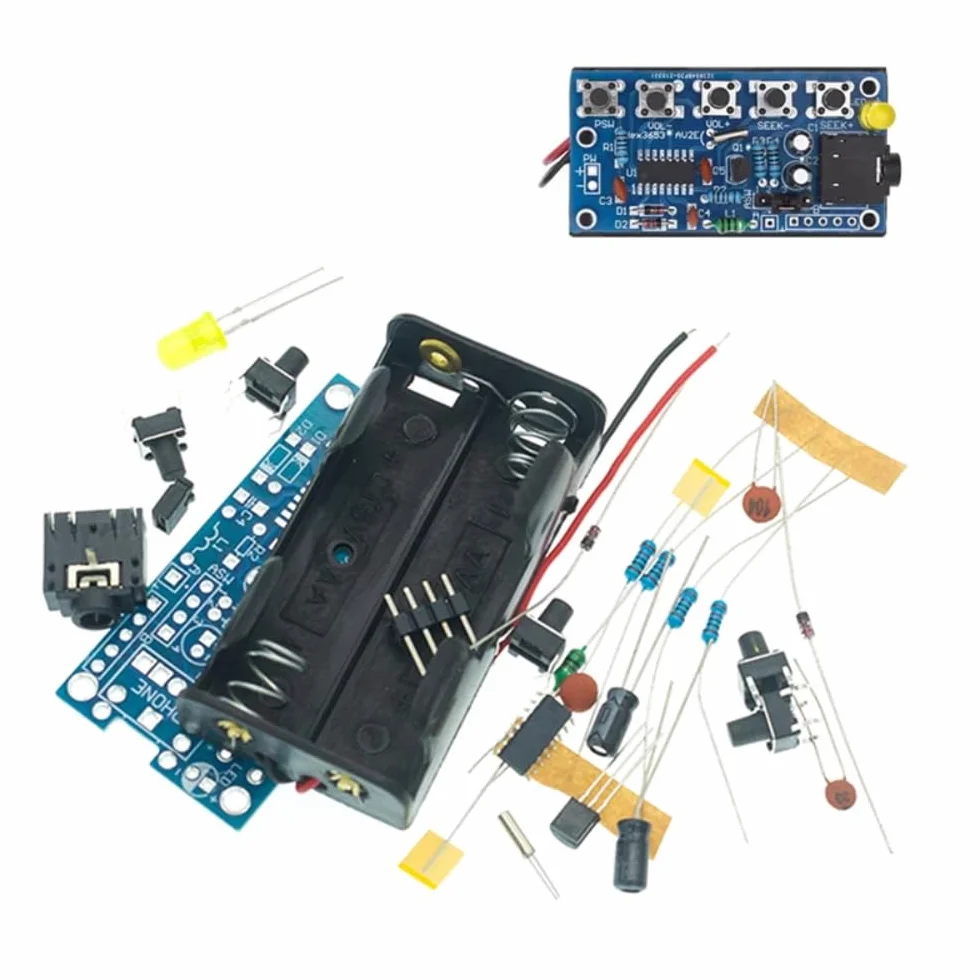 DollaTek Bezprzewodowy modu? odbiornika radiowego stereo FM 76 MHz-108 MHz PCB DIY zestawy elektroniczne
