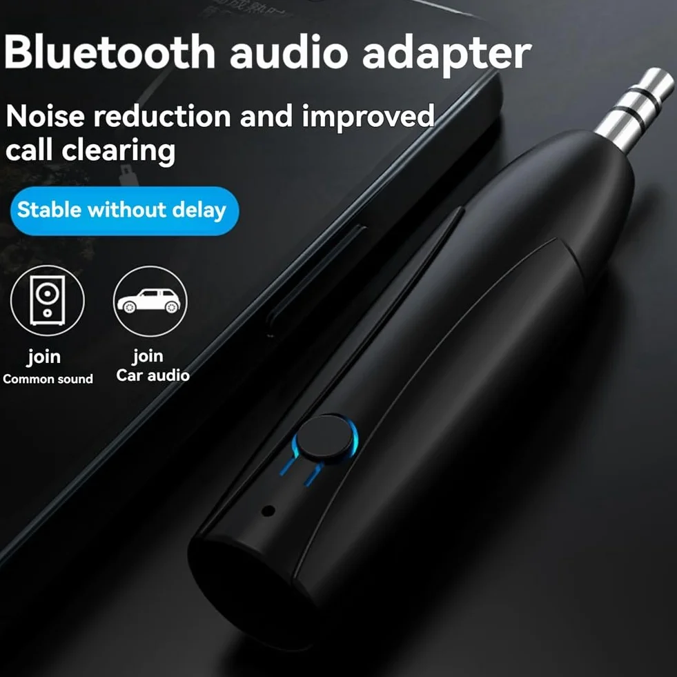 Booso Odbiornik Bluetooth 5.0 AUX 3,5 mm Adapter Audio Samochodowy
