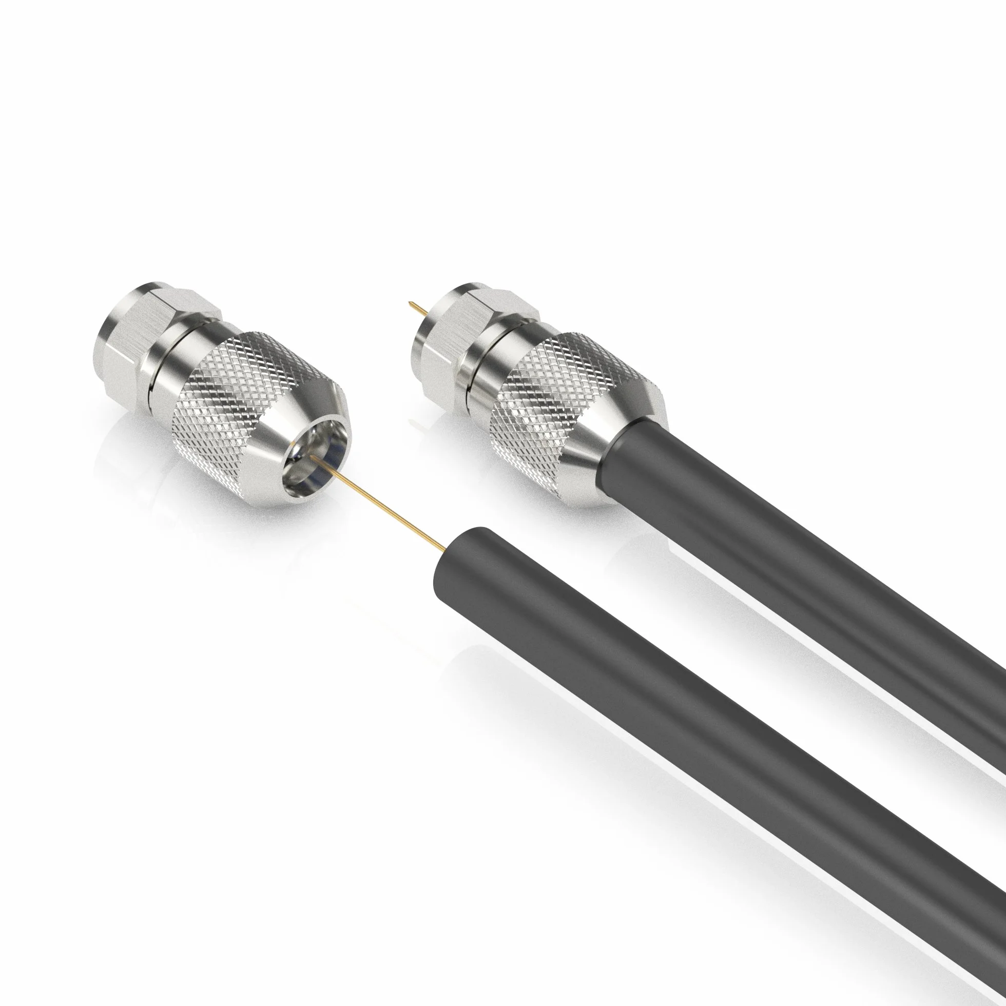 Sonero, Wtyk F do kabla satelitarnego, antenowego, kabla koncentrycznego o średnicy 6,5-7,5 mm, łatwe samodzielne konfekcjonowanie, chrom, zestaw 2 sztuk