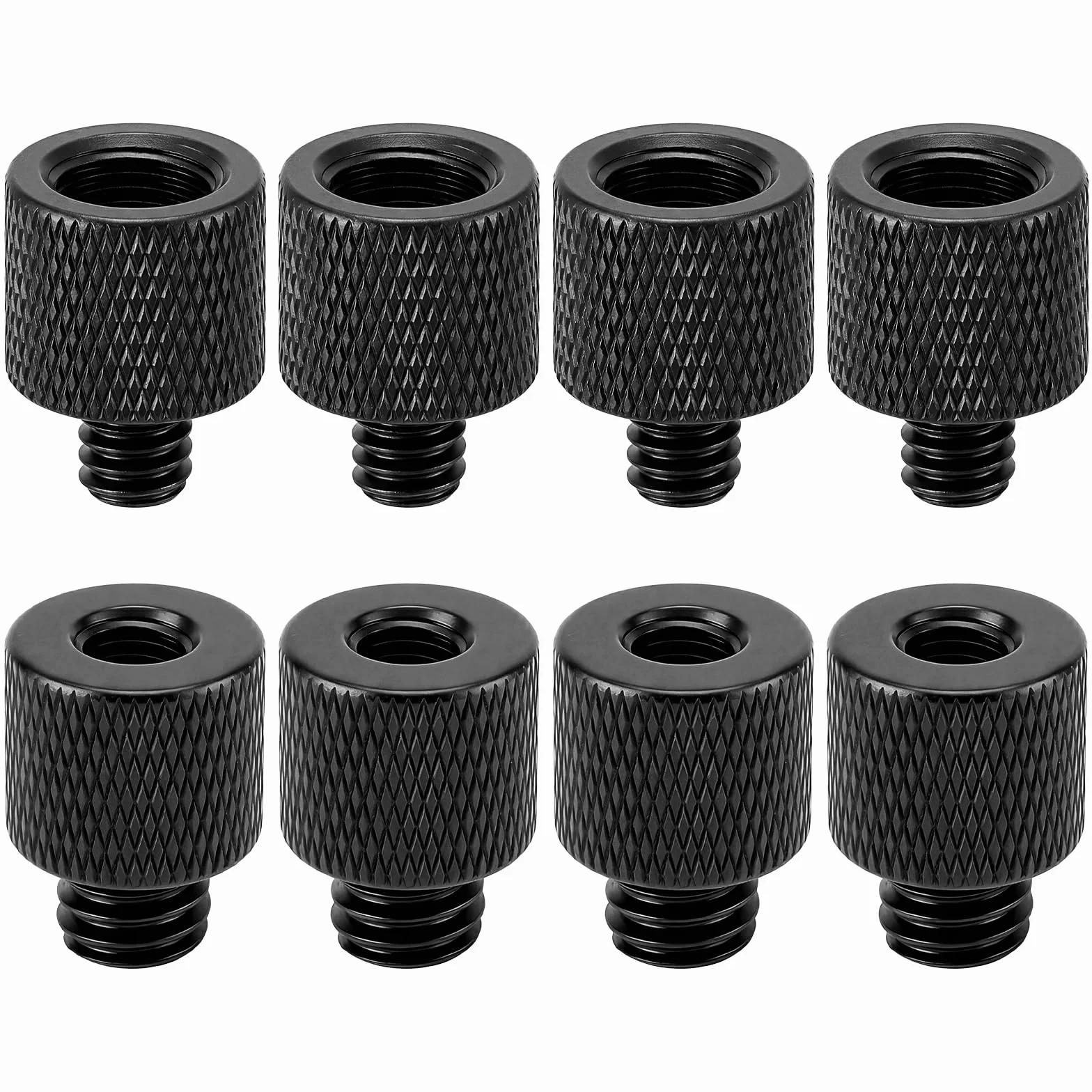 SHENLIU Adapter gwintowany 3/8" na 1/4" ze stopu aluminium do statywu mikrofonowego