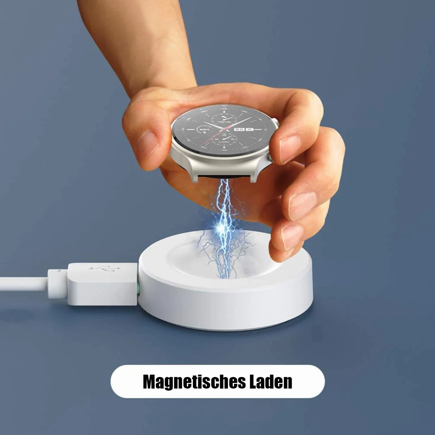 Powice Bezprzewodowa ładowarka do Huawei Watch, indukcyjna stacja ładująca 5 W, stacja ładująca do Huawei, bezprzewodowa ładowarka do HuaweiGT2/GTSports/Vitality/Fashion/GT2E/ECG/Dream/HonorMagic2
