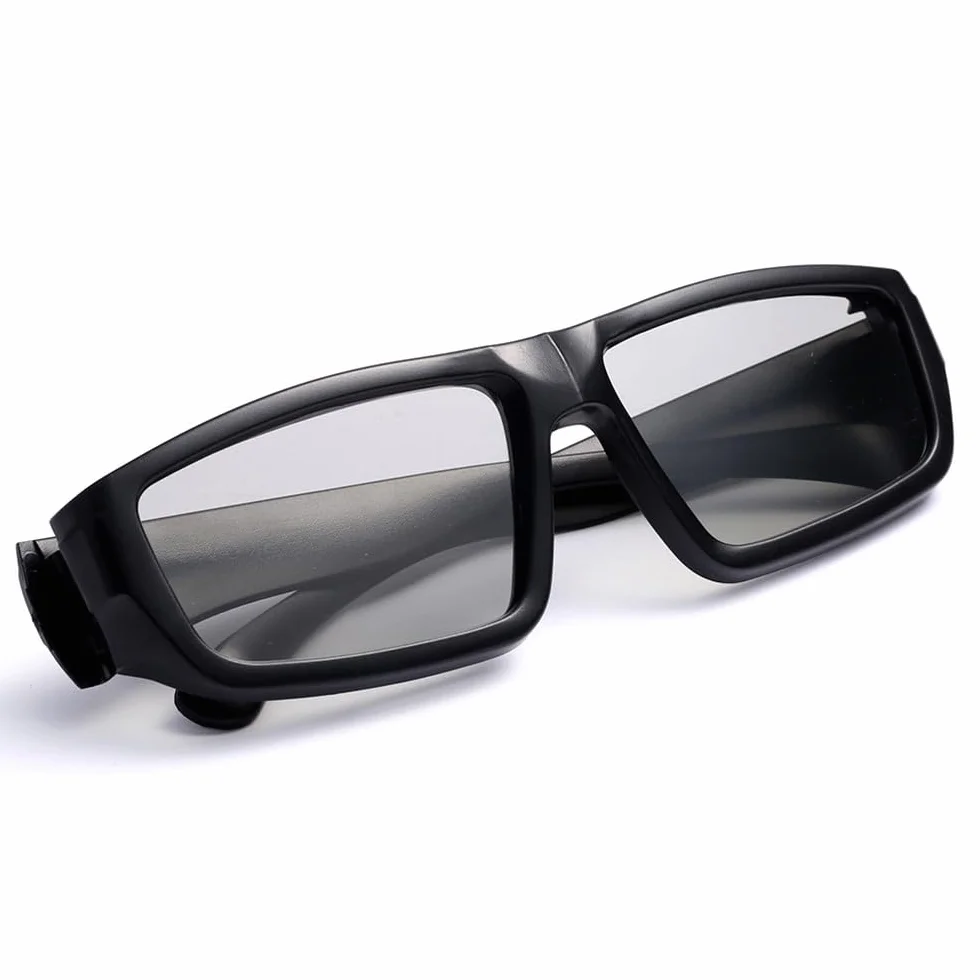 Okulary 3D, uniwersalne, pasywne okulary 3D, czarne, kompatybilne z Cinema 3D, LG, Philips, Panasonic itp.