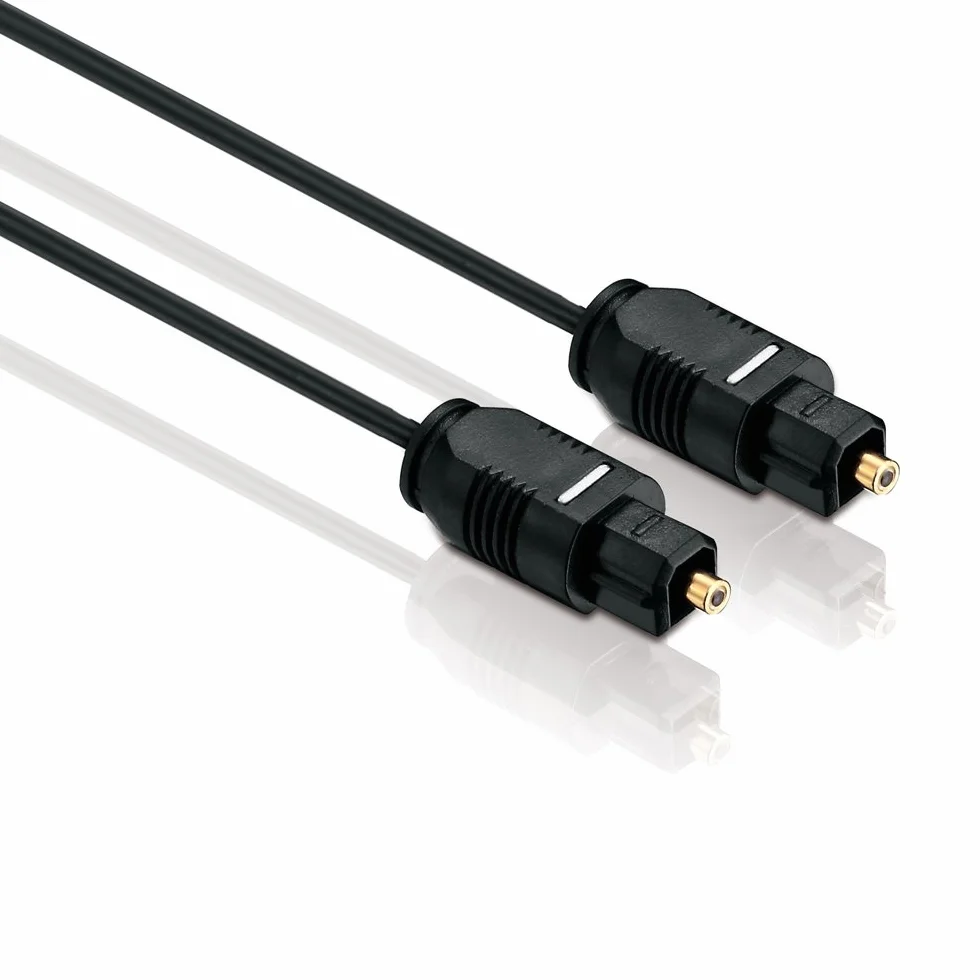 HDSupply TC010-030 Toslink S/PDIF kabel audio, optyczny światłowodowy, wtyczka wtykowa, Ø 2,2 mm, 3,00 m, czarny