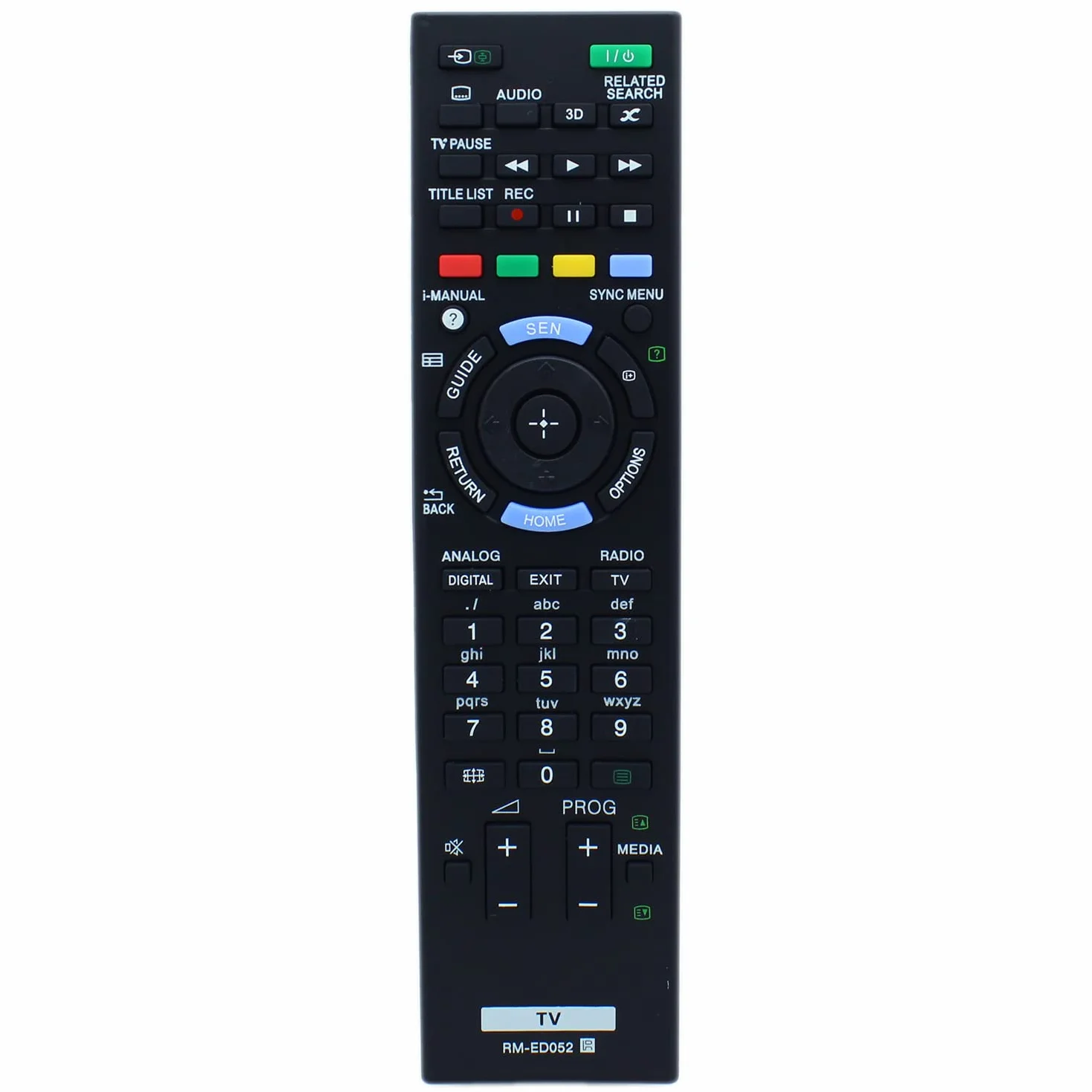 RM-ED052 Zamiennik pilota do telewizora Sony KD-55X9005A KD-65X9005A KDL-40W905A KDL-42W802A KDL-42W805A KDL-42W807A KDL-42W808A KDL-42W809A KDL-42W809A L-46W9 05A KDL-47W802A