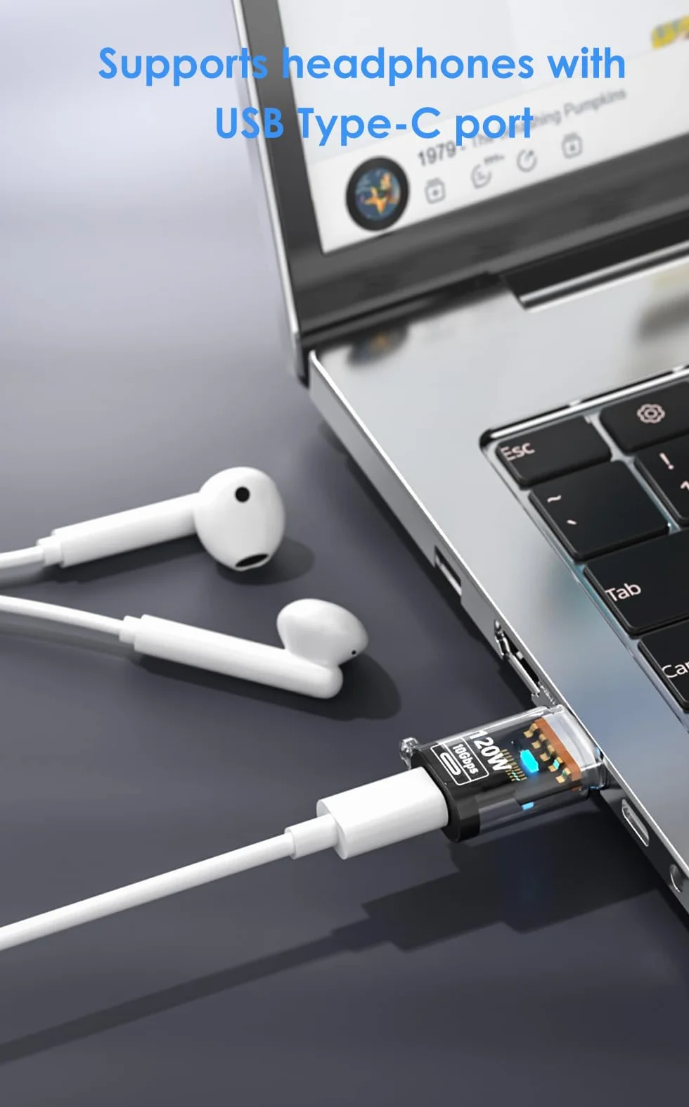 Przejściówka USB na USB C (2 Sztuki), Adapter Typu C na USB-A, USB 3.2 Gen2 10Gbps Wysoka Prędkość, Kompatybilny z iPhone 17 16 15 14 13, Samsung Galaxy S25 S24 S23 A56 A36 A16 A15 i innymi, Czarny