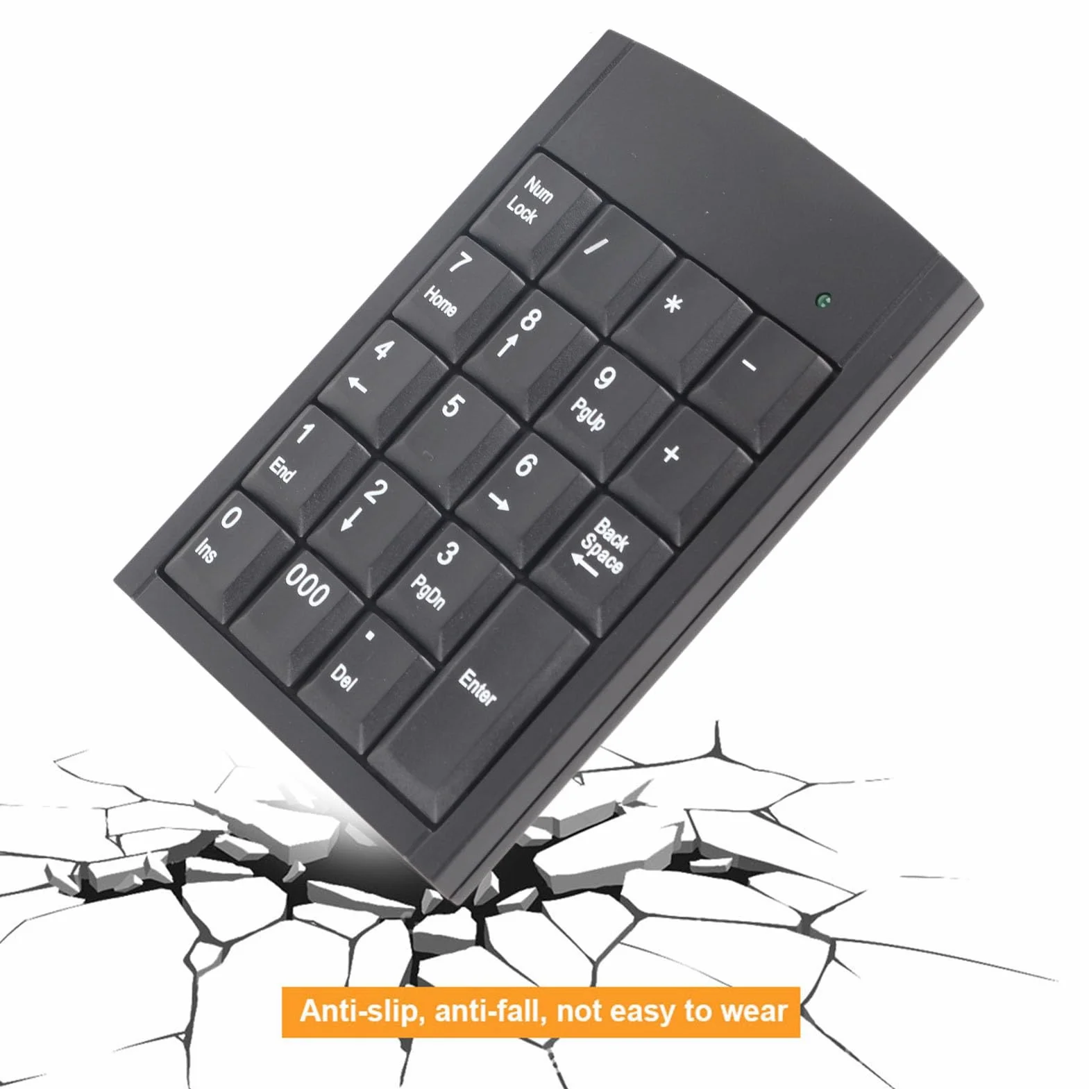 Mini klawiatura cyfrowa USB, dodatkowa klawiatura cyfrowa 19 klawiszy USB do laptopa PC, czarna