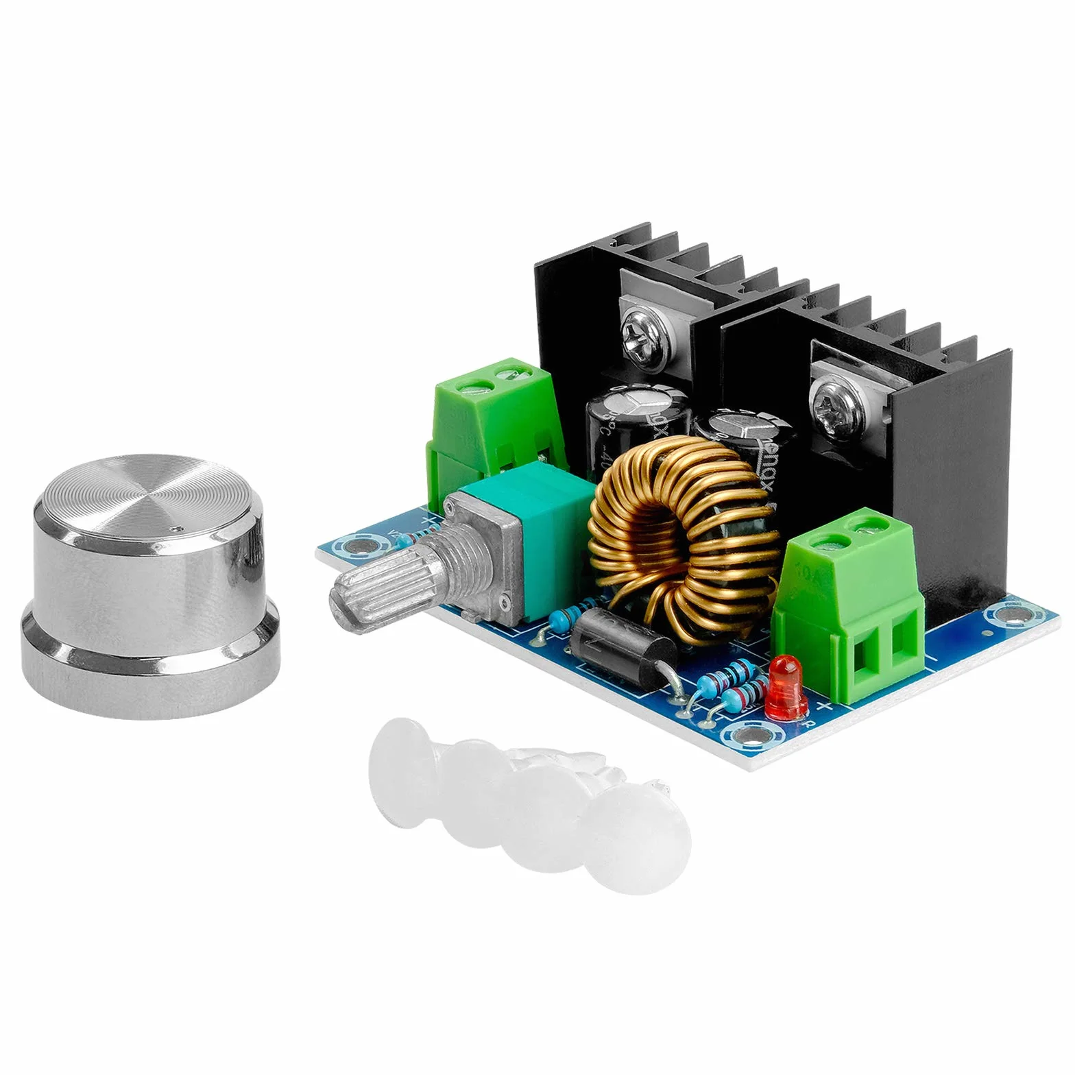 AZDelivery XL4016E1 DC-DC Step Down Buck Converter Regulowany 4-40V do 1.25-36V 8A PWM XH-M401 kompatybilny z Arduino