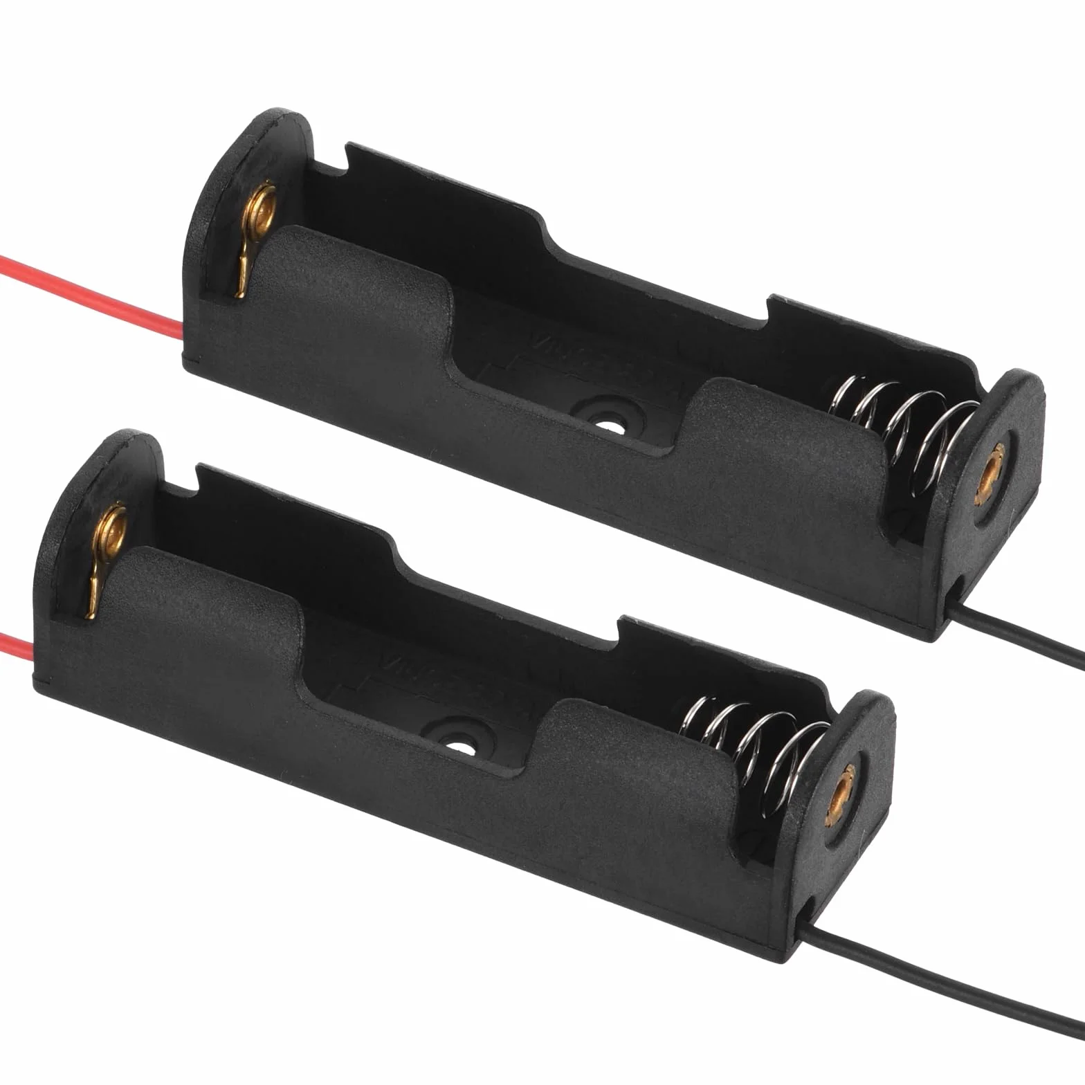 QUARKZMAN 2 x uchwyt na baterie AA 1,5 V komora baterii czarna