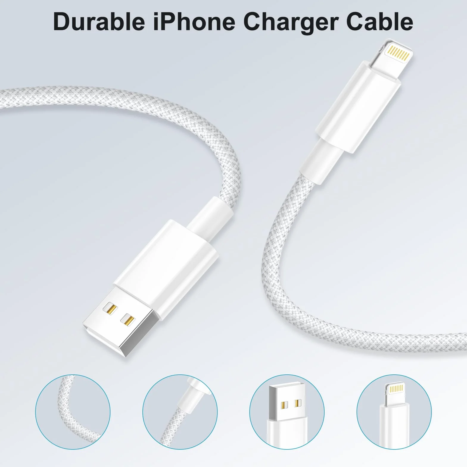 Kabel iPhone 1M, kabel Lightning [certyfikat Apple MFi], kabel do ładowarki iPhone USB kabel iphone szybkie ładowanie kabel Lightning USB przewód iPhone do iPhone'a 14 13 12 11 Pro Max/Mini/XS/XR/8/SE